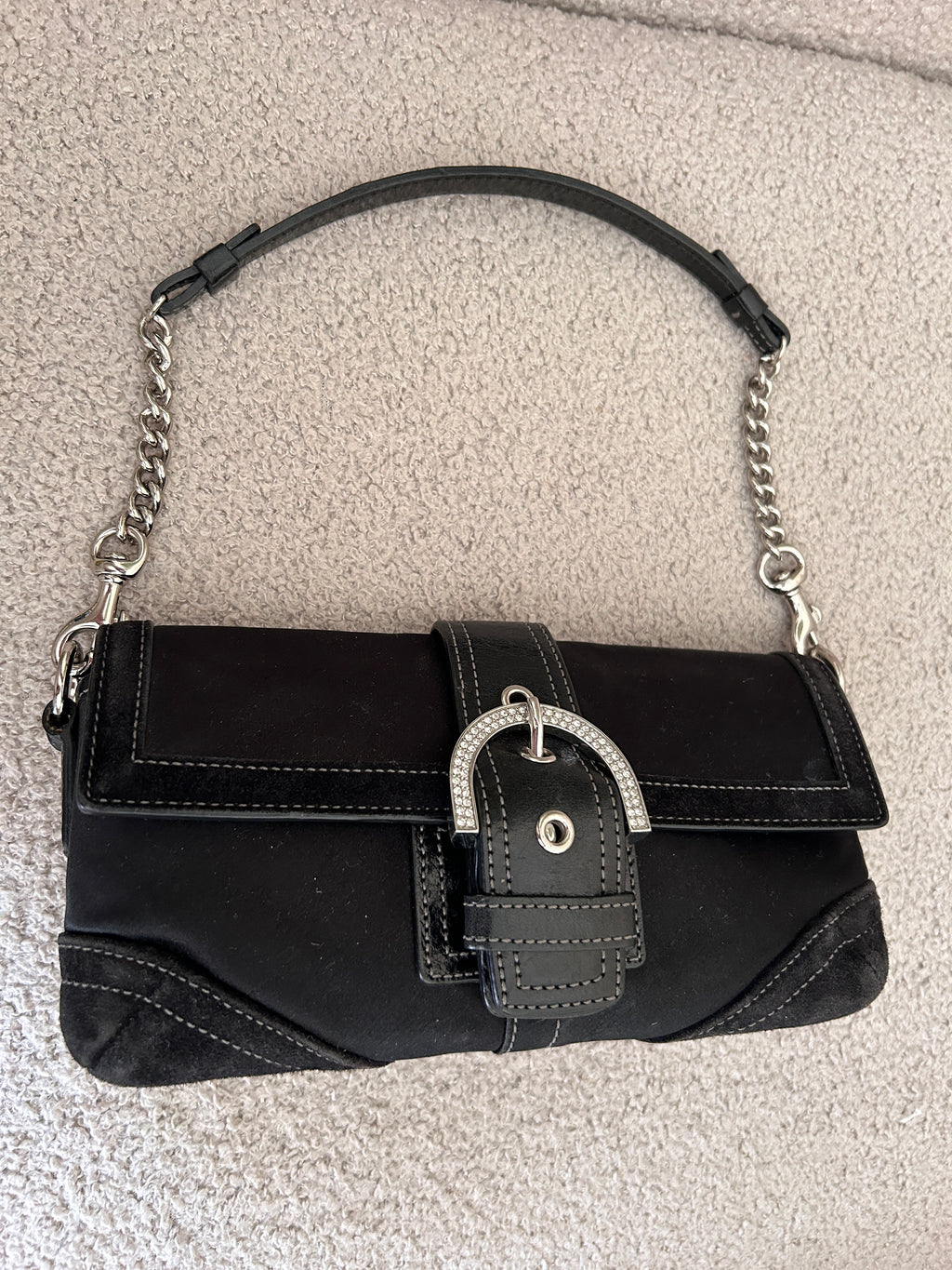 Vintage Coach Soho black shoulder bag