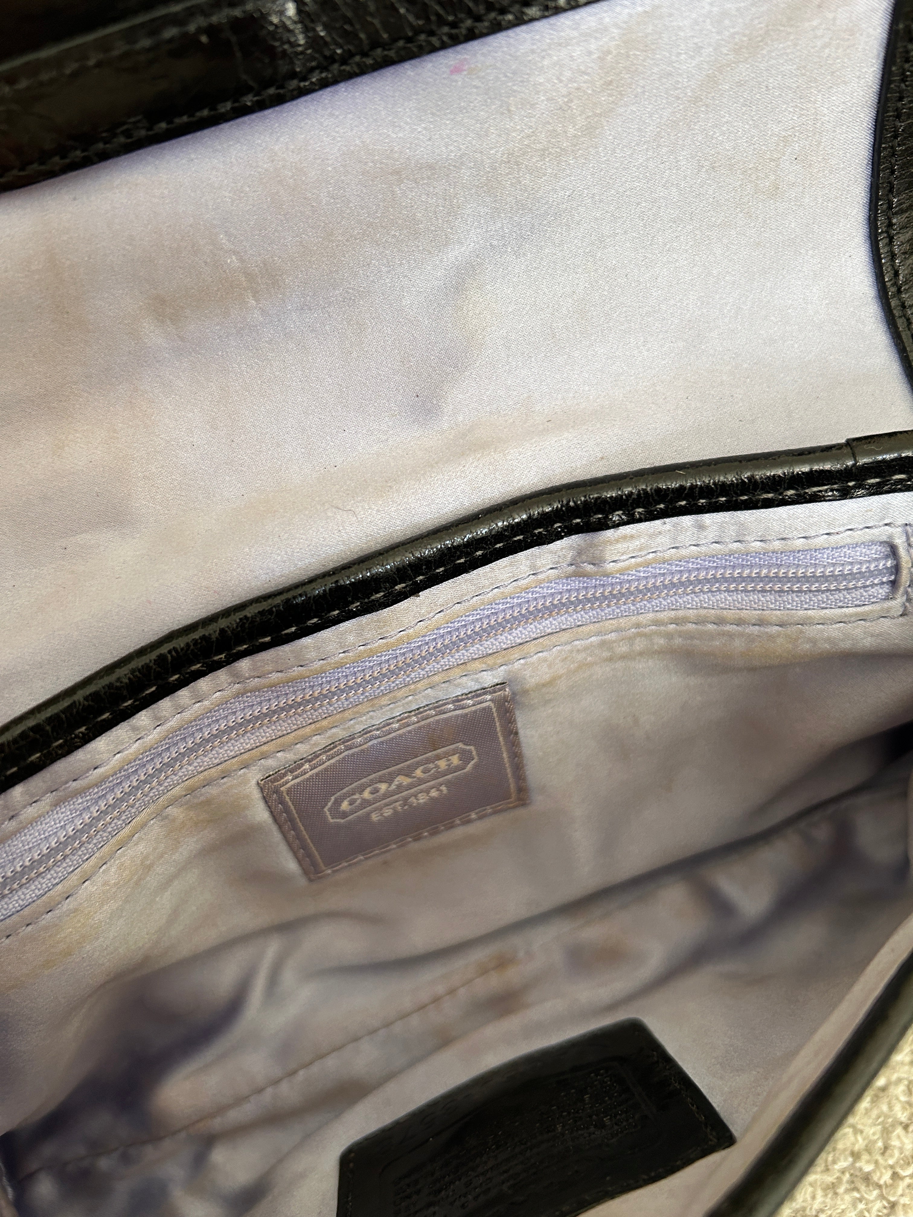 Vintage Coach Soho black shoulder bag