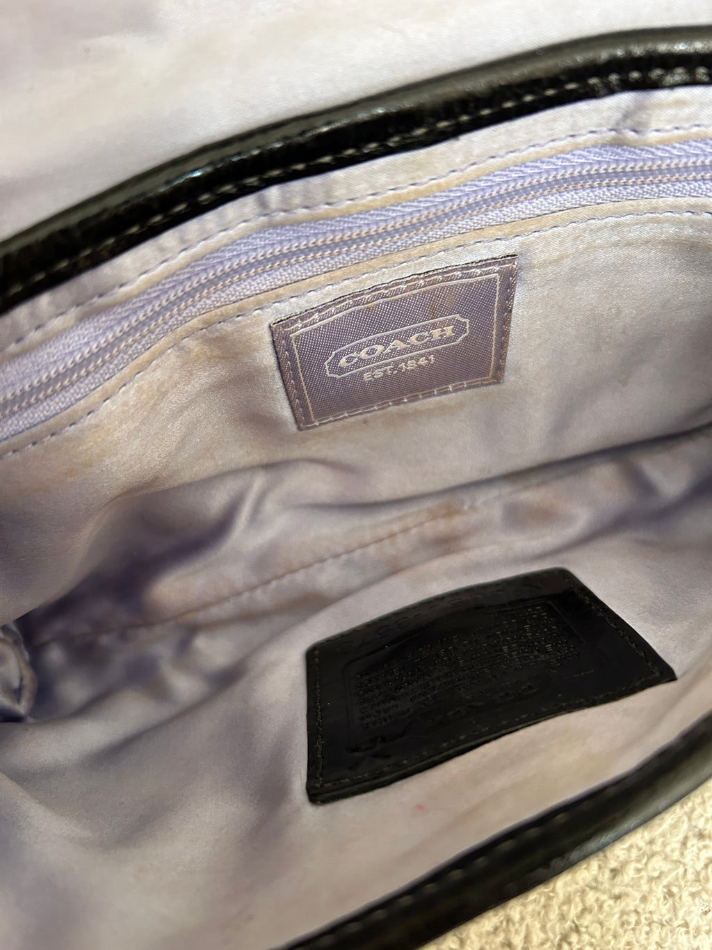 Vintage Coach Soho black shoulder bag