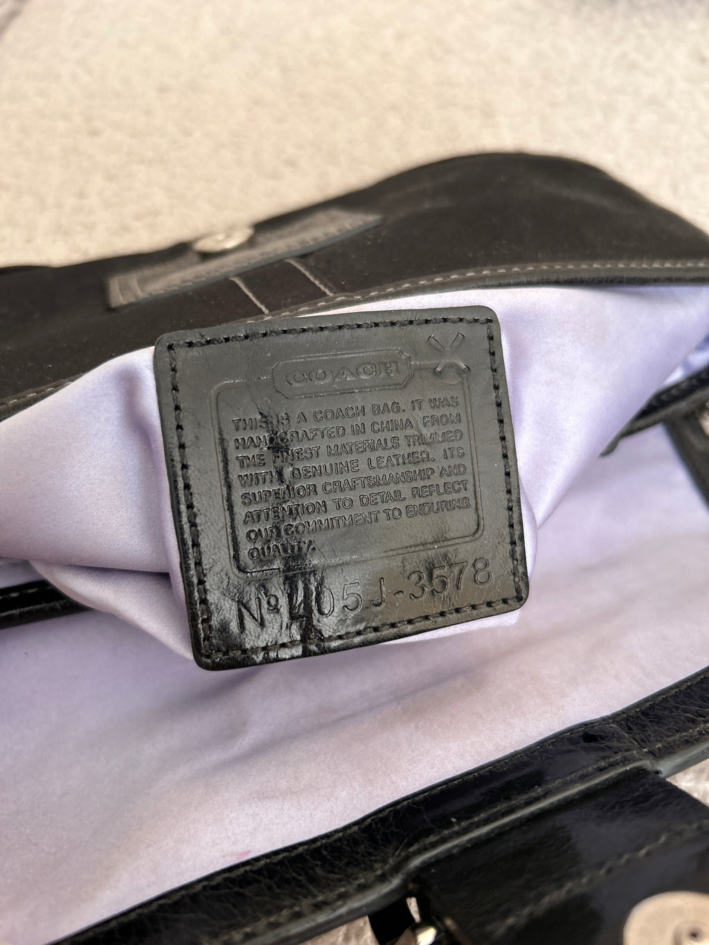 Vintage Coach Soho black shoulder bag