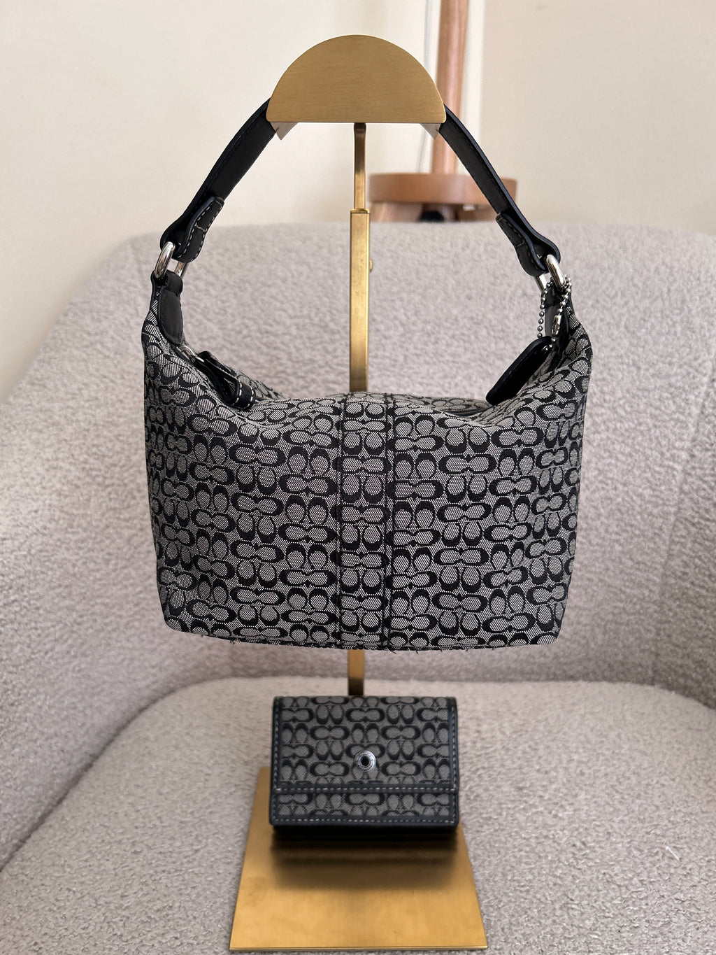 Vintage Coach mini bag and matching wallet