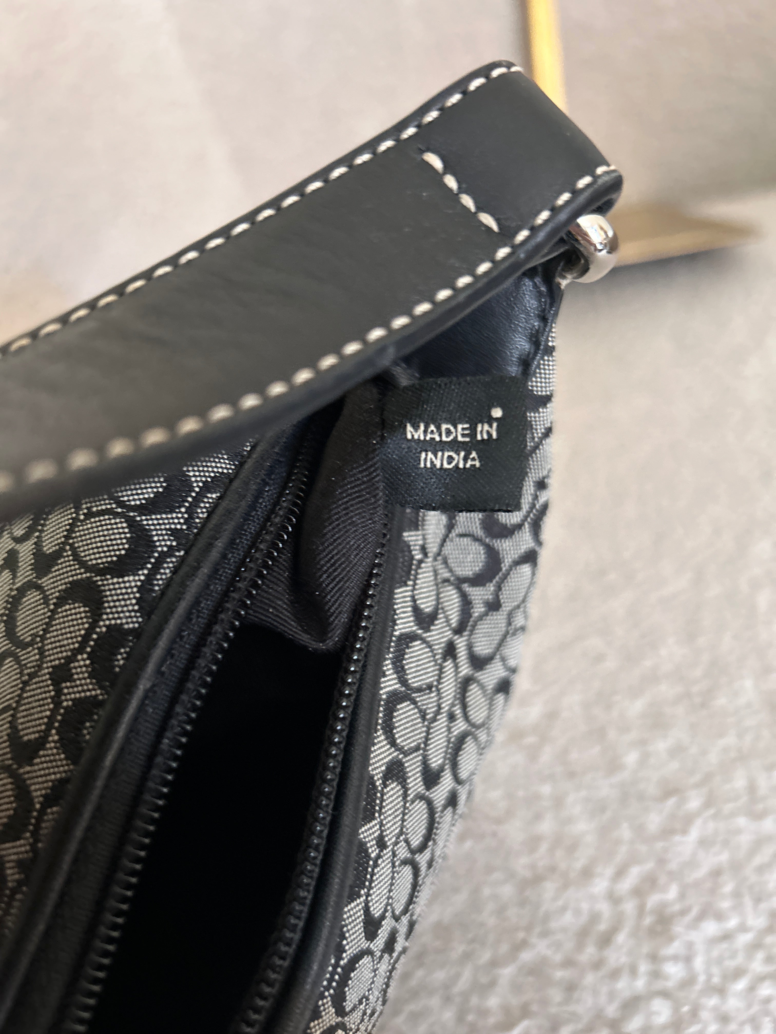Vintage Coach mini bag and matching wallet