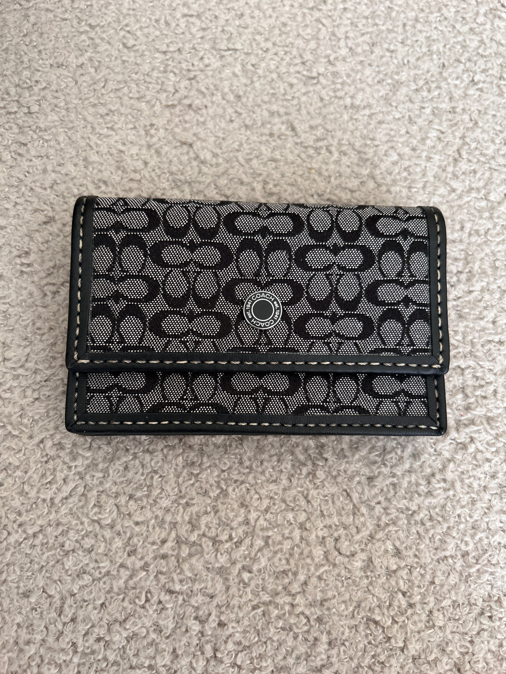 Vintage Coach mini bag and matching wallet