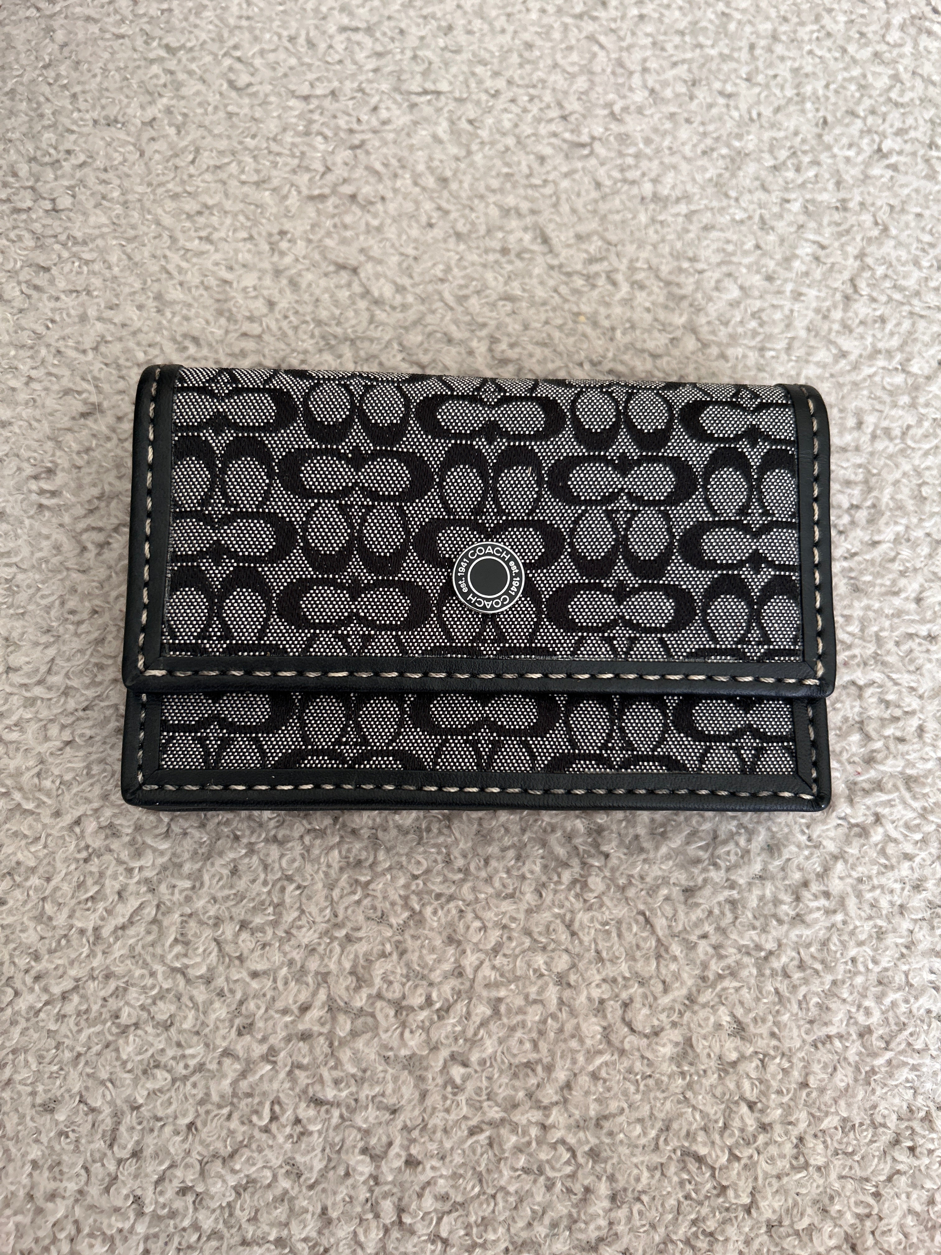 Vintage Coach mini bag and matching wallet