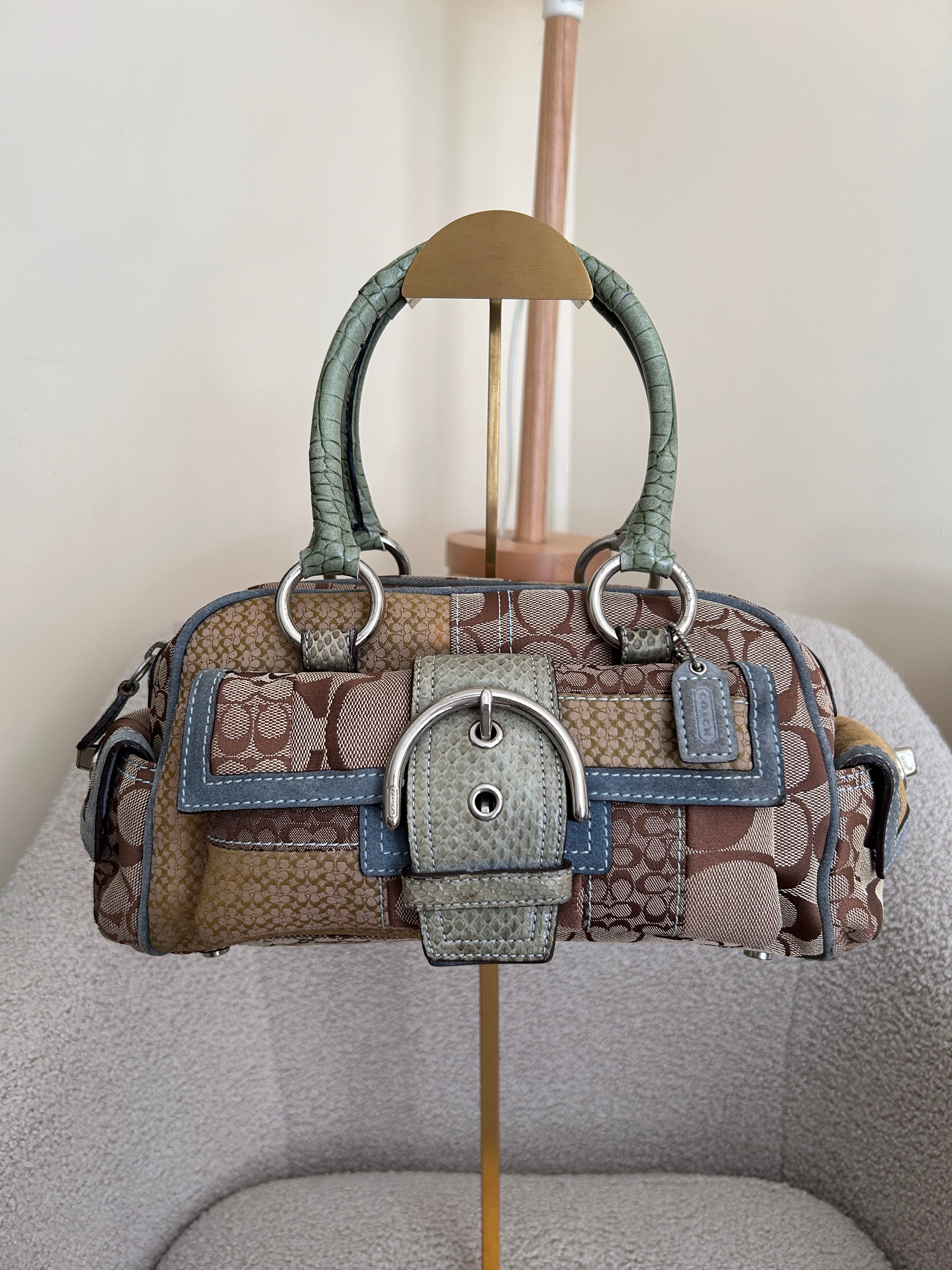 Vintage Coach Soho buckle shoulder bag
