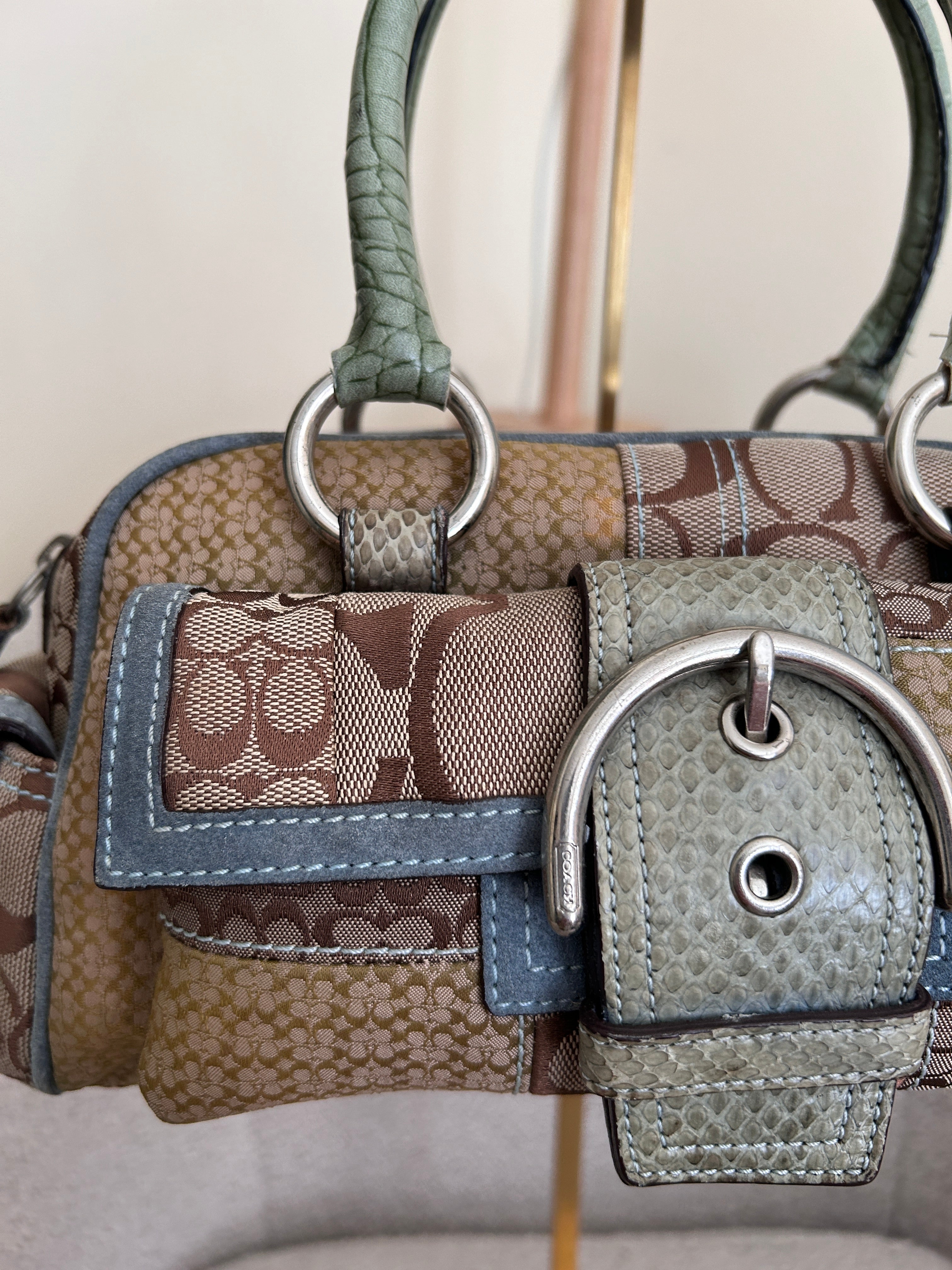 Vintage Coach Soho buckle shoulder bag
