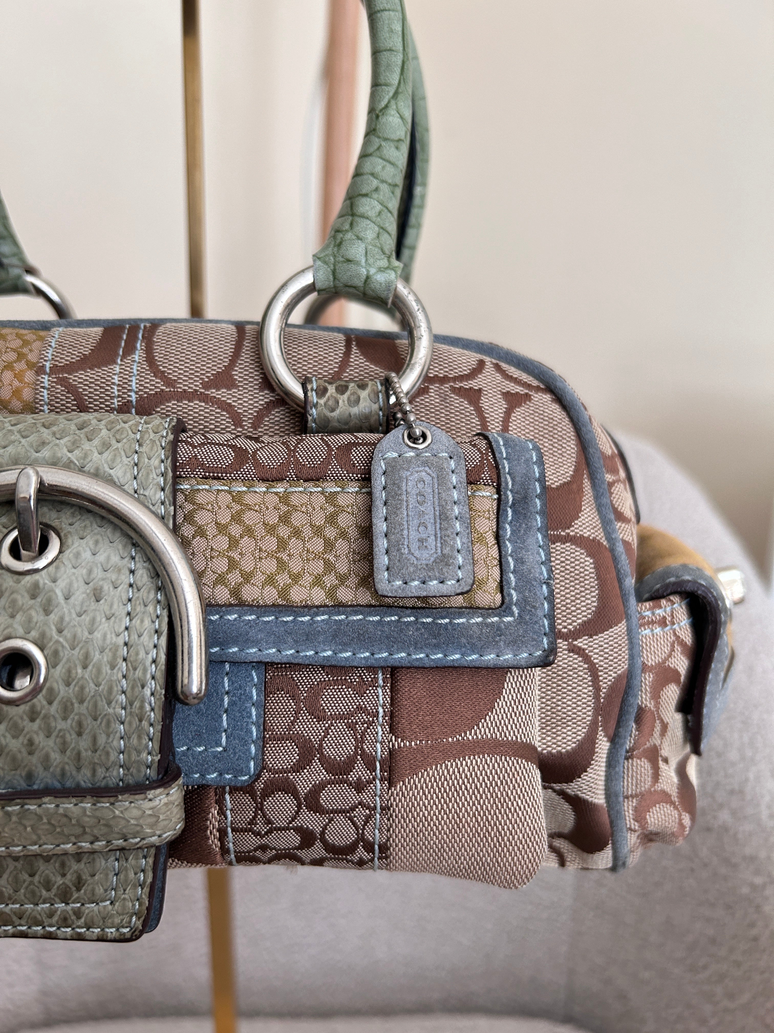 Vintage Coach Soho buckle shoulder bag