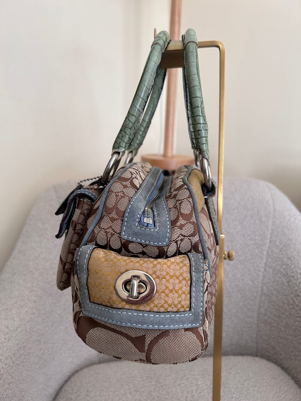 Vintage Coach Soho buckle shoulder bag