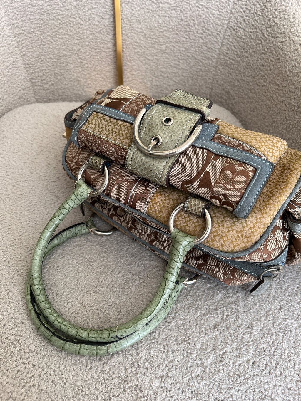Vintage Coach Soho buckle shoulder bag