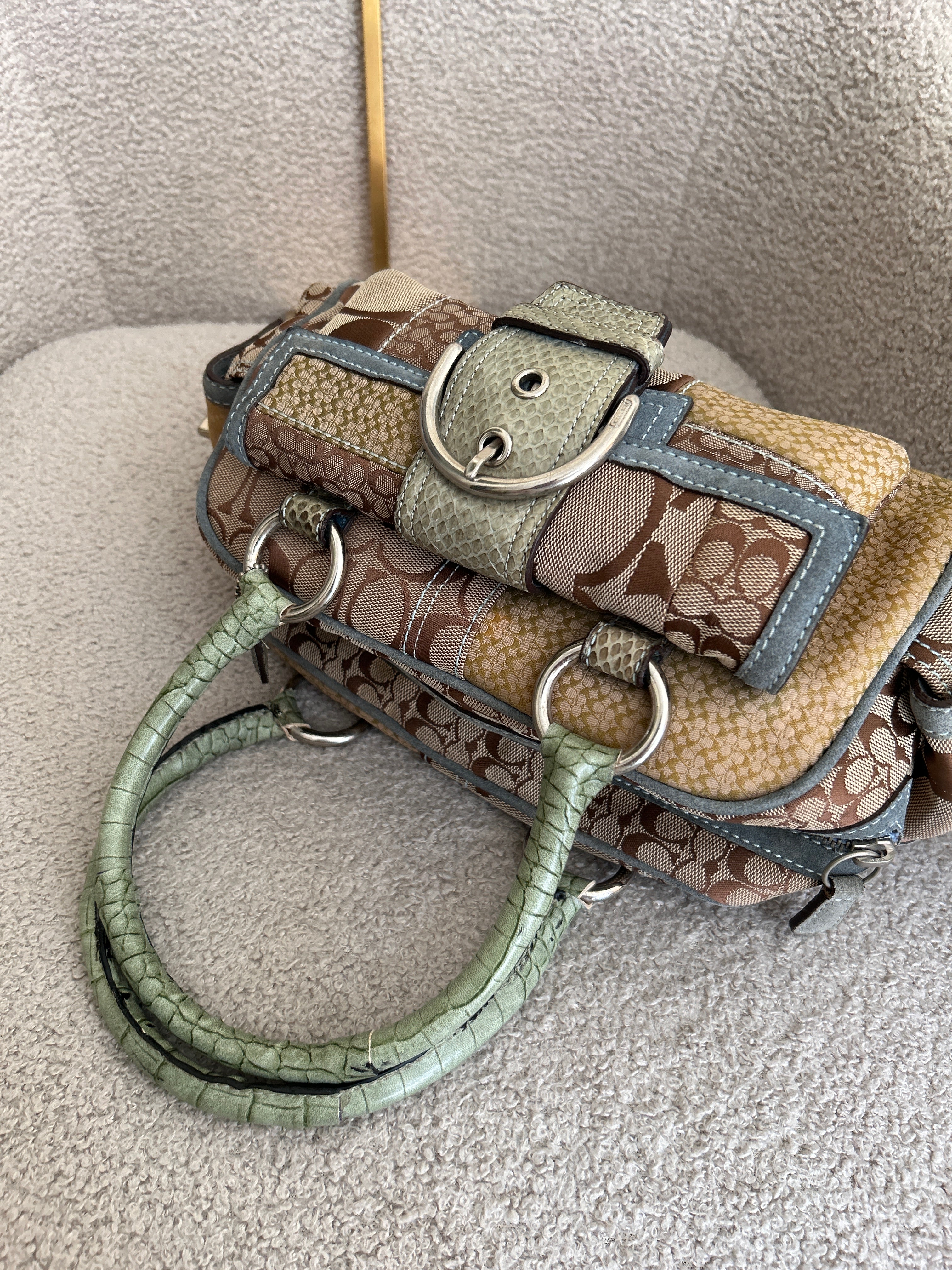 Vintage Coach Soho buckle shoulder bag