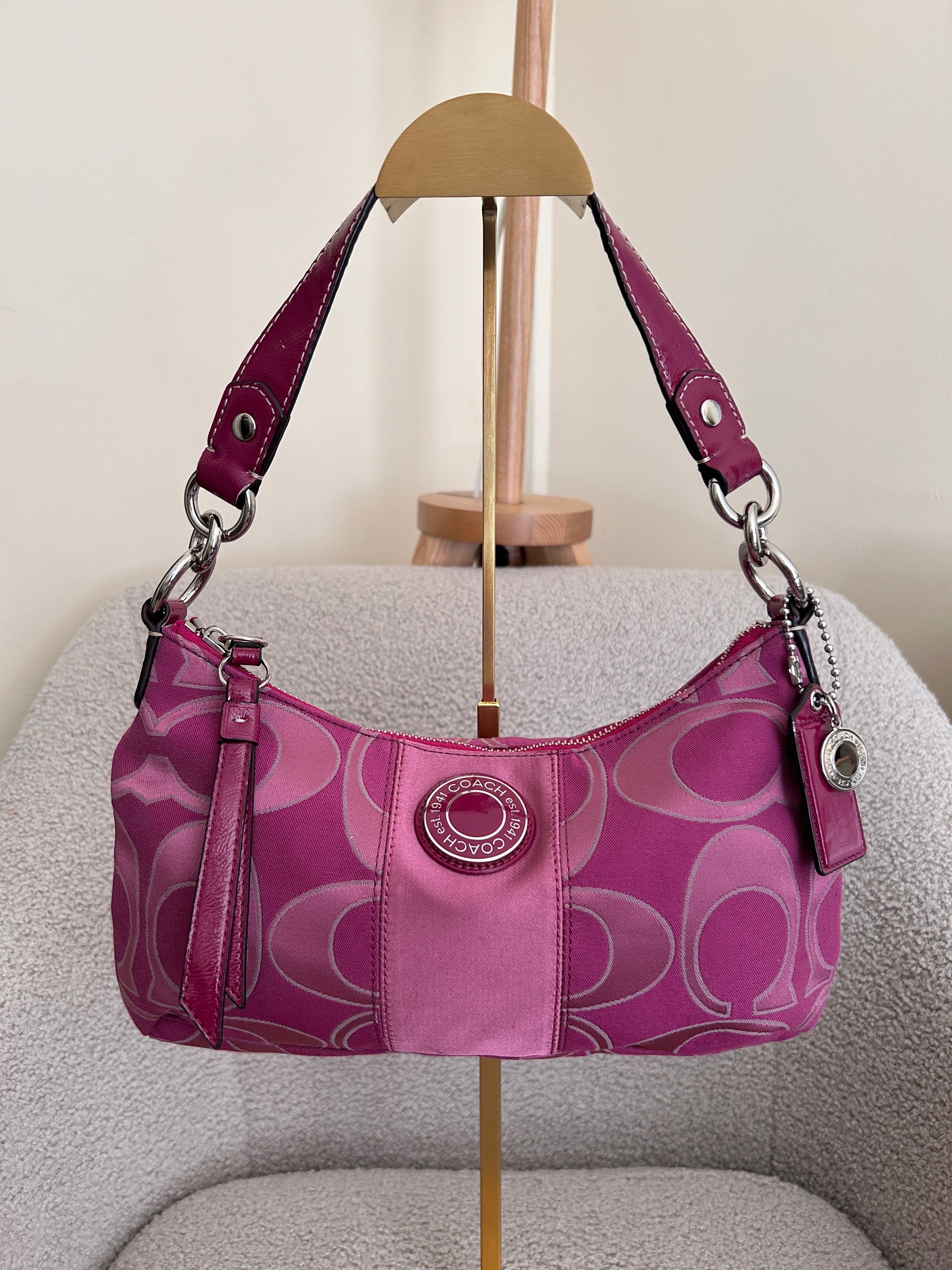 Vintage Coach pink shoulder bag
