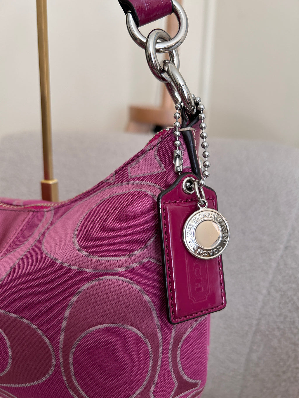 Vintage Coach pink shoulder bag