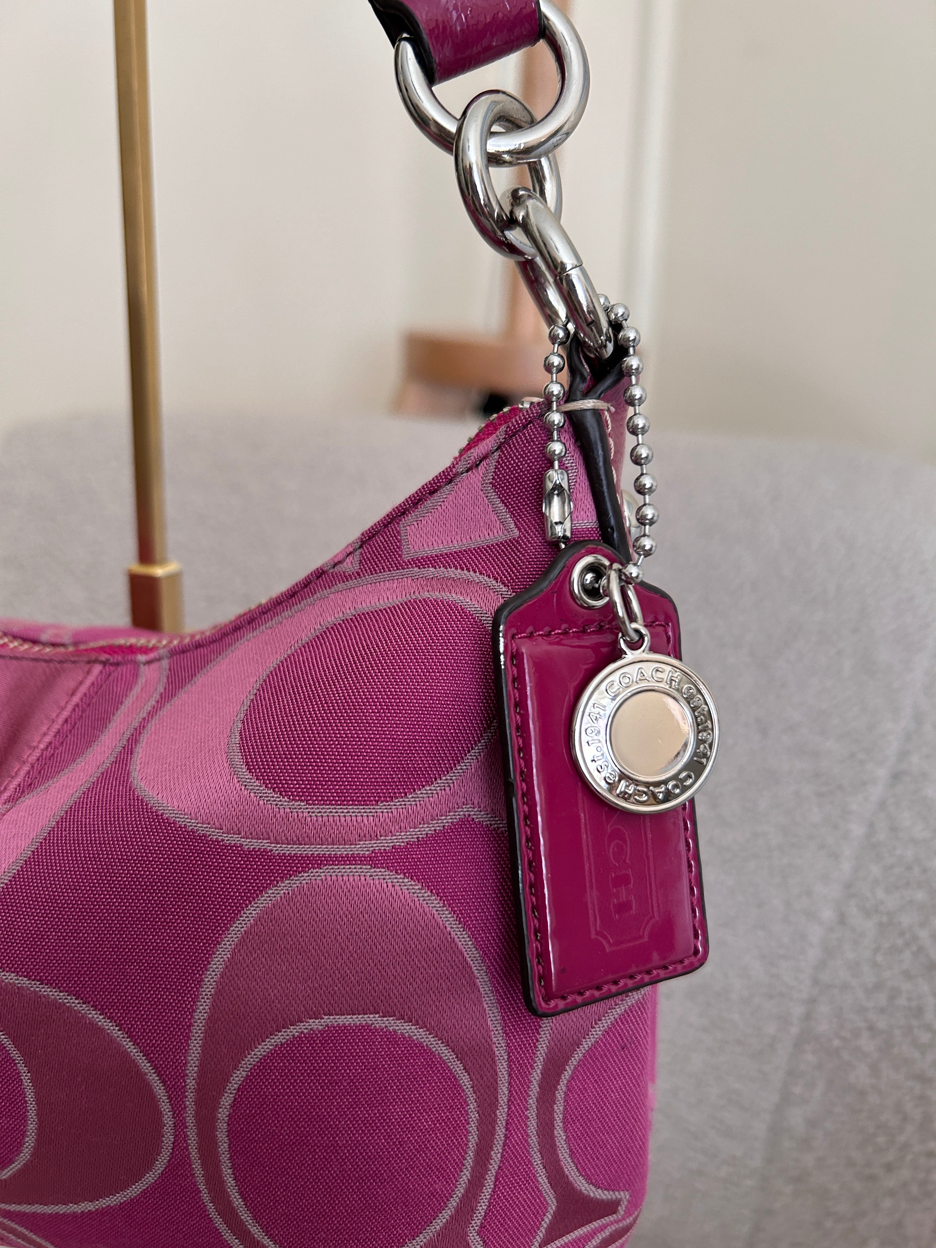 Vintage Coach pink shoulder bag