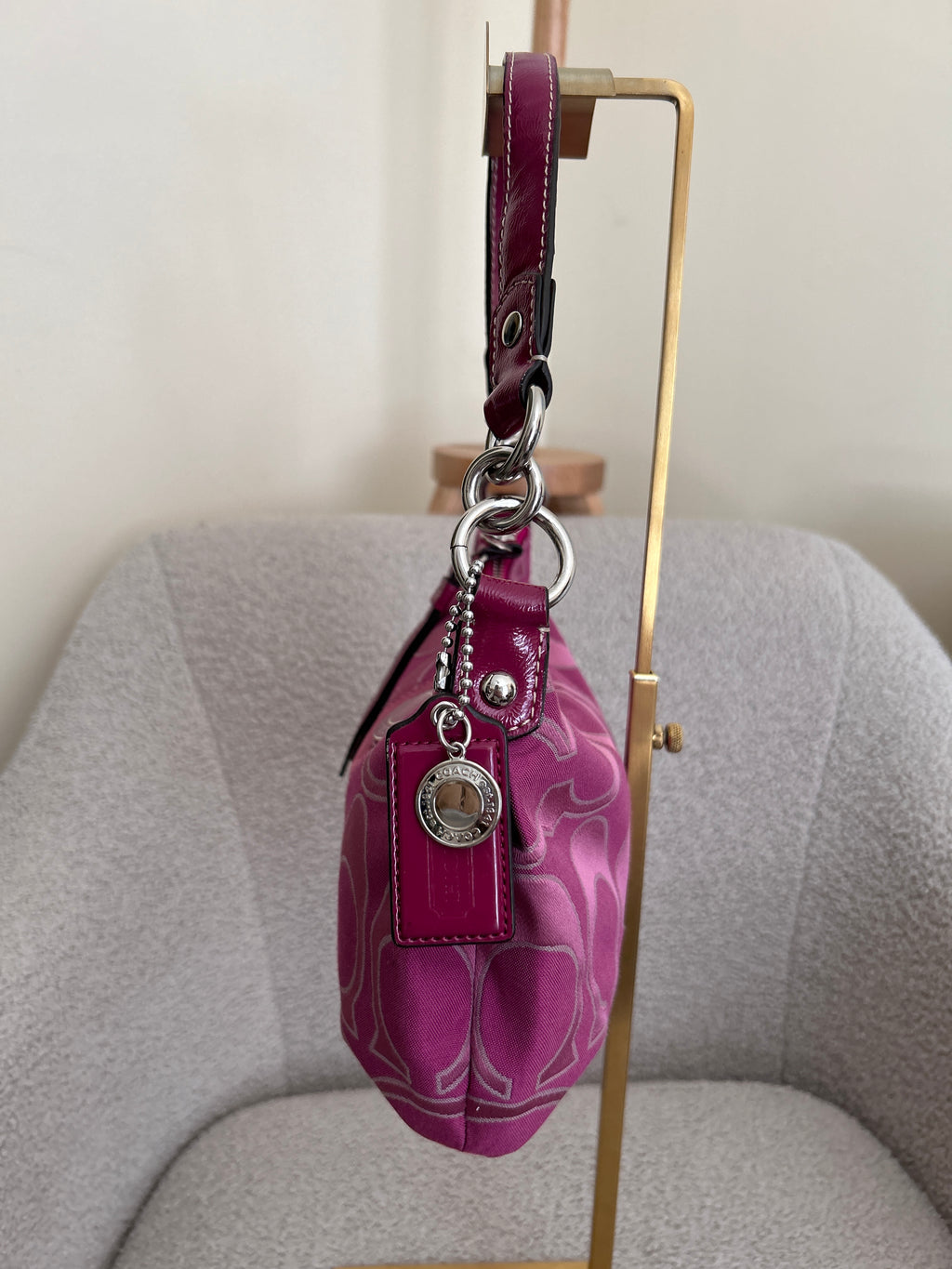 Vintage Coach pink shoulder bag