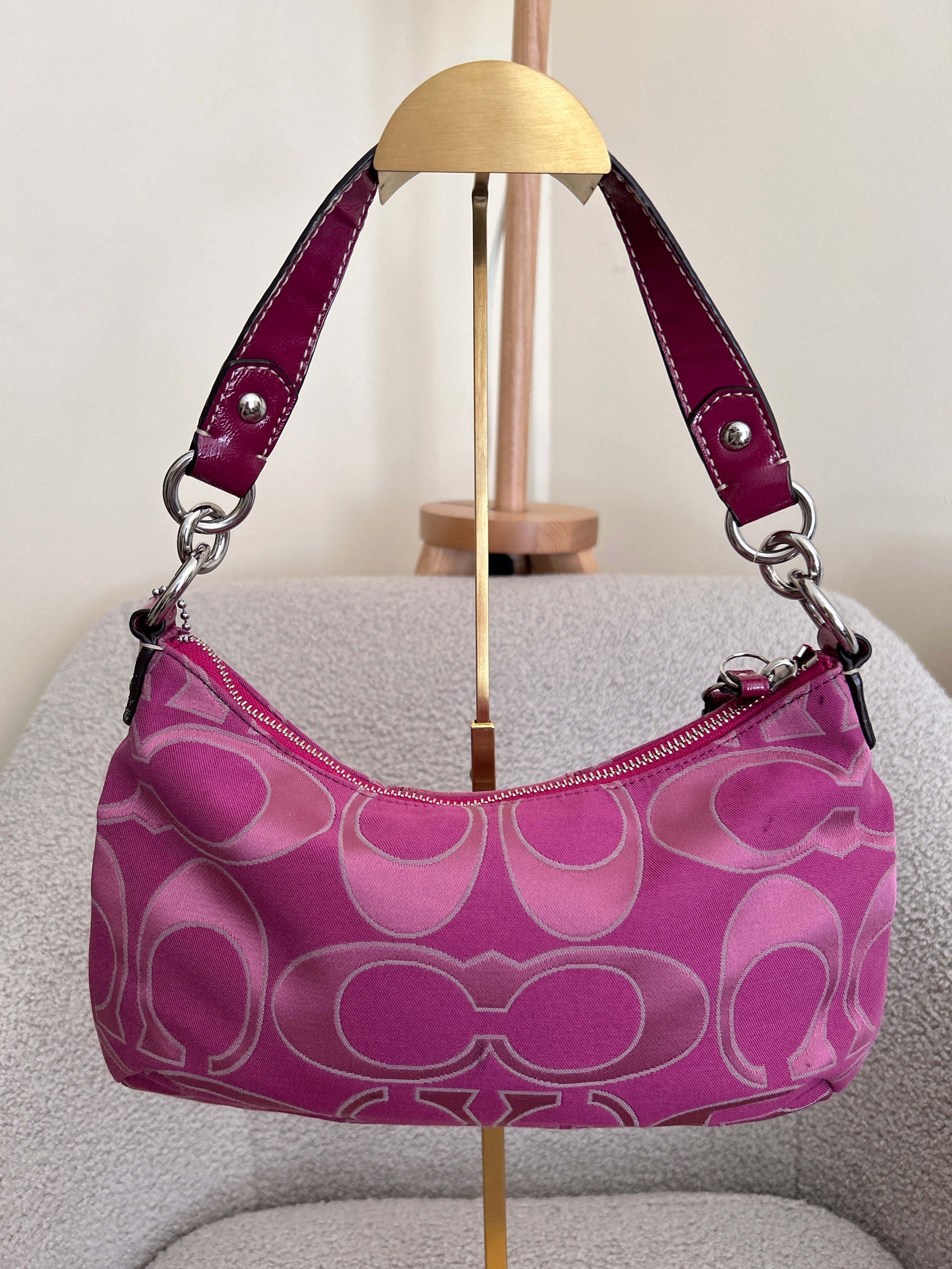 Vintage Coach pink shoulder bag