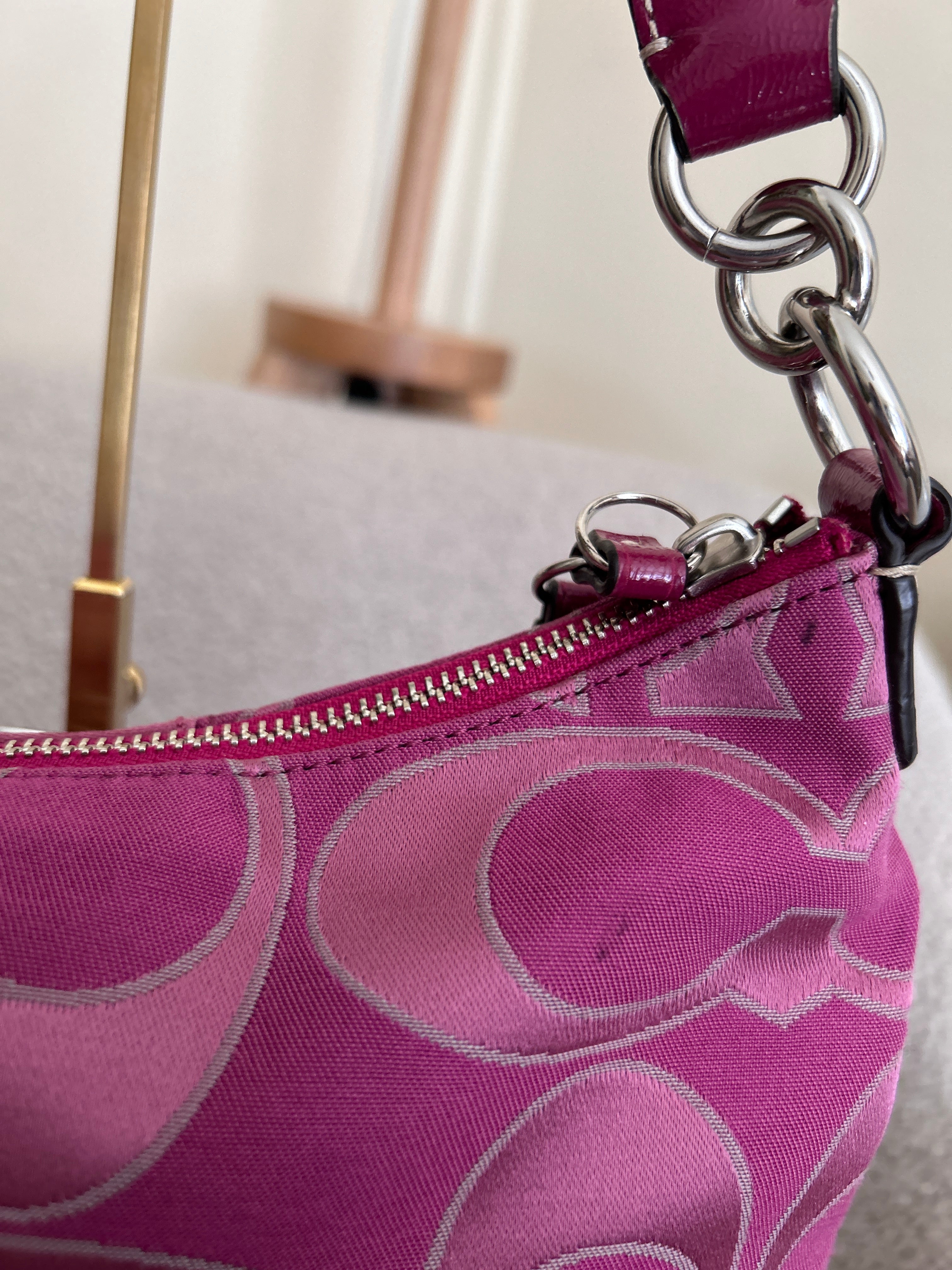Vintage Coach pink shoulder bag