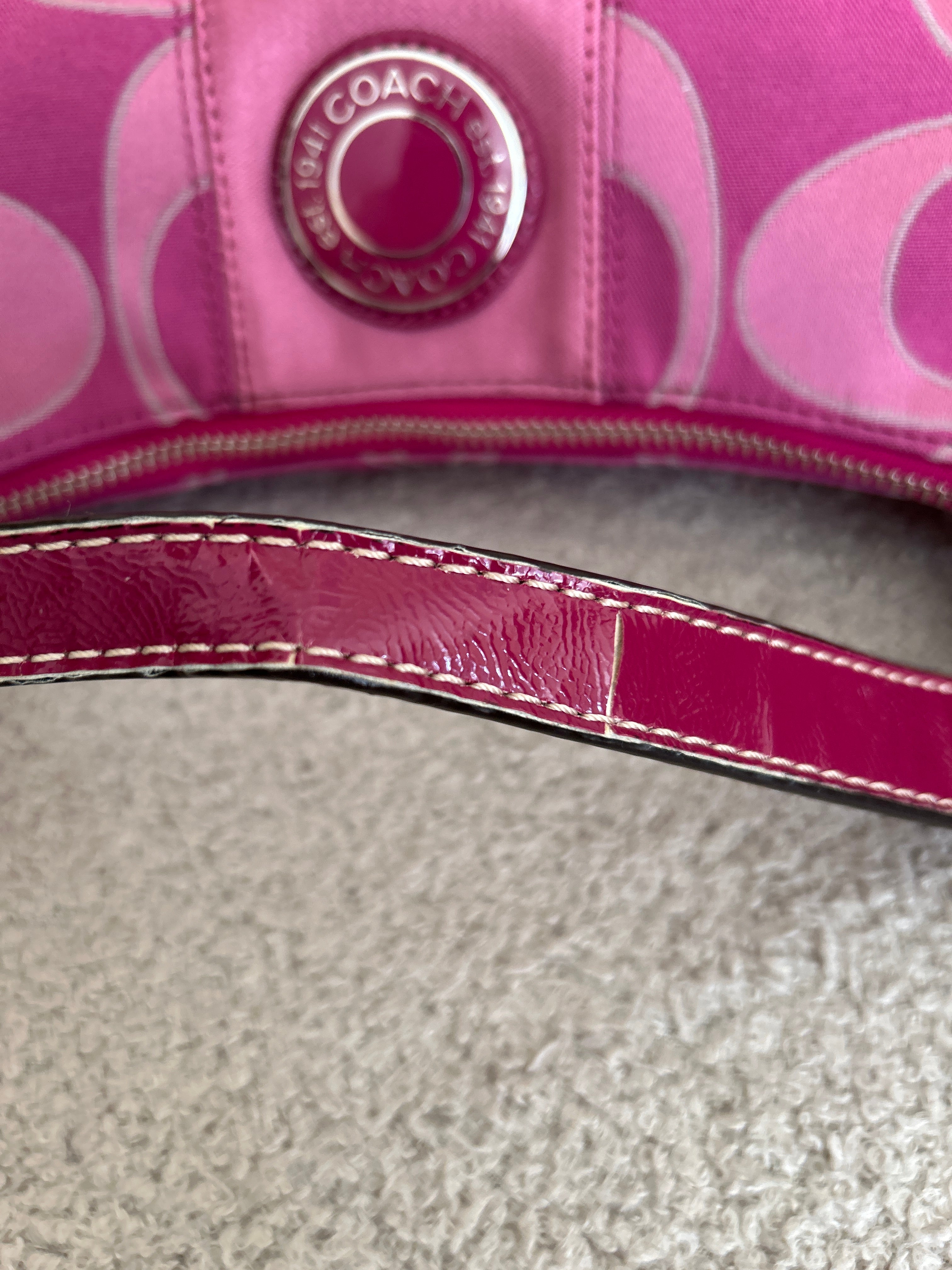 Vintage Coach pink shoulder bag