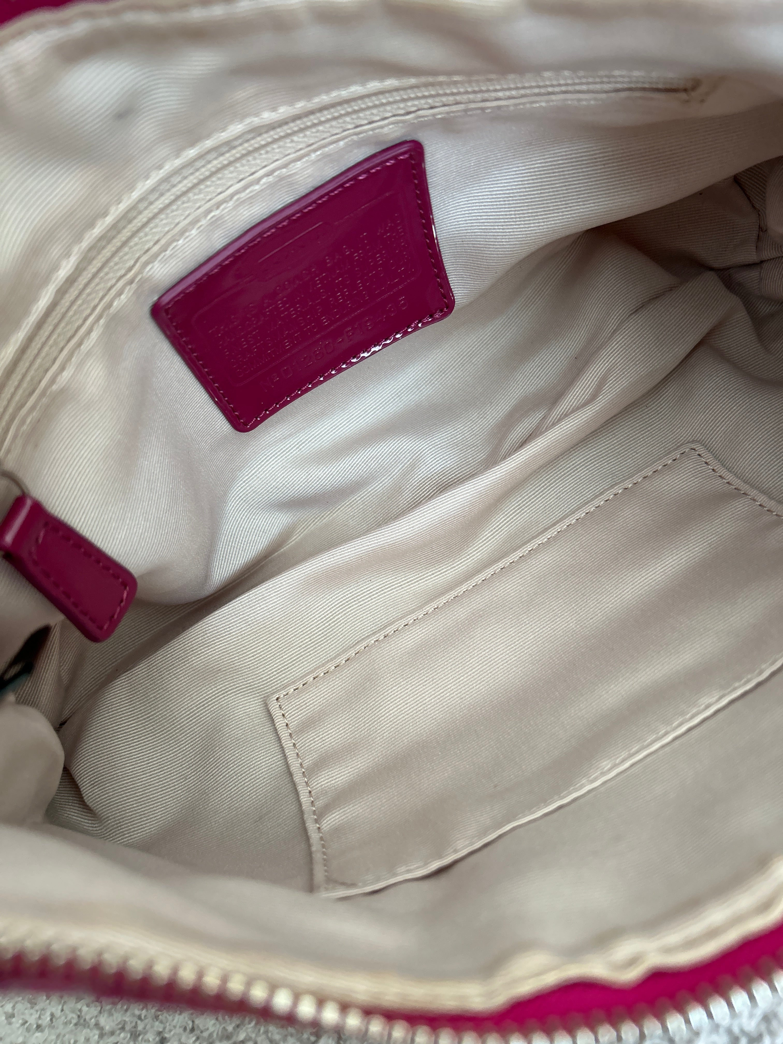 Vintage Coach pink shoulder bag