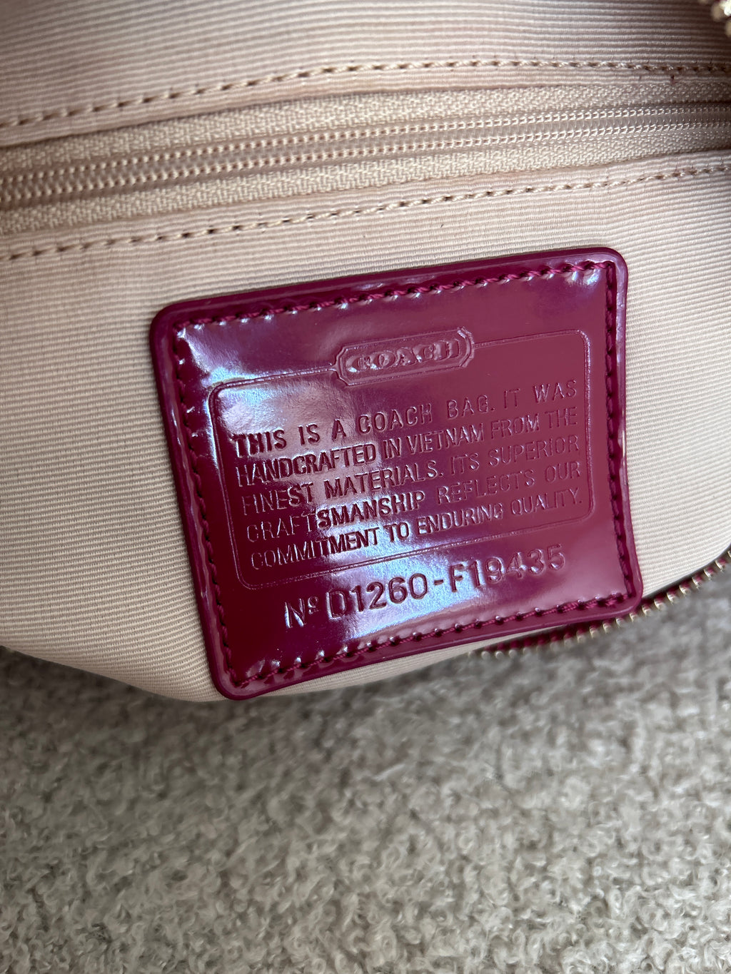 Vintage Coach pink shoulder bag