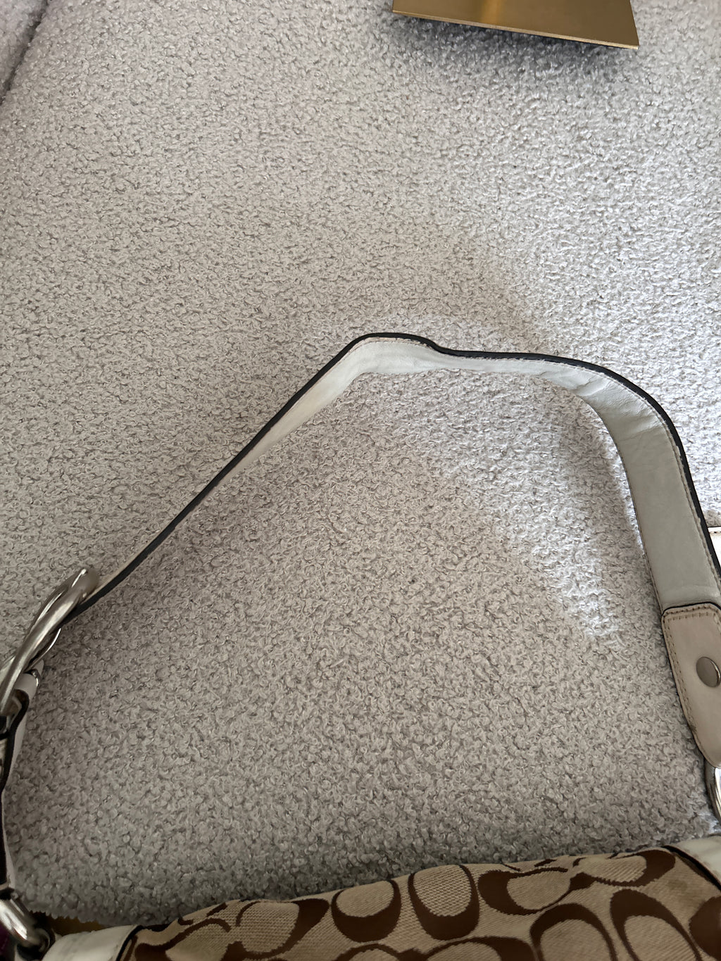 Vintage Coach flap shoulder bag