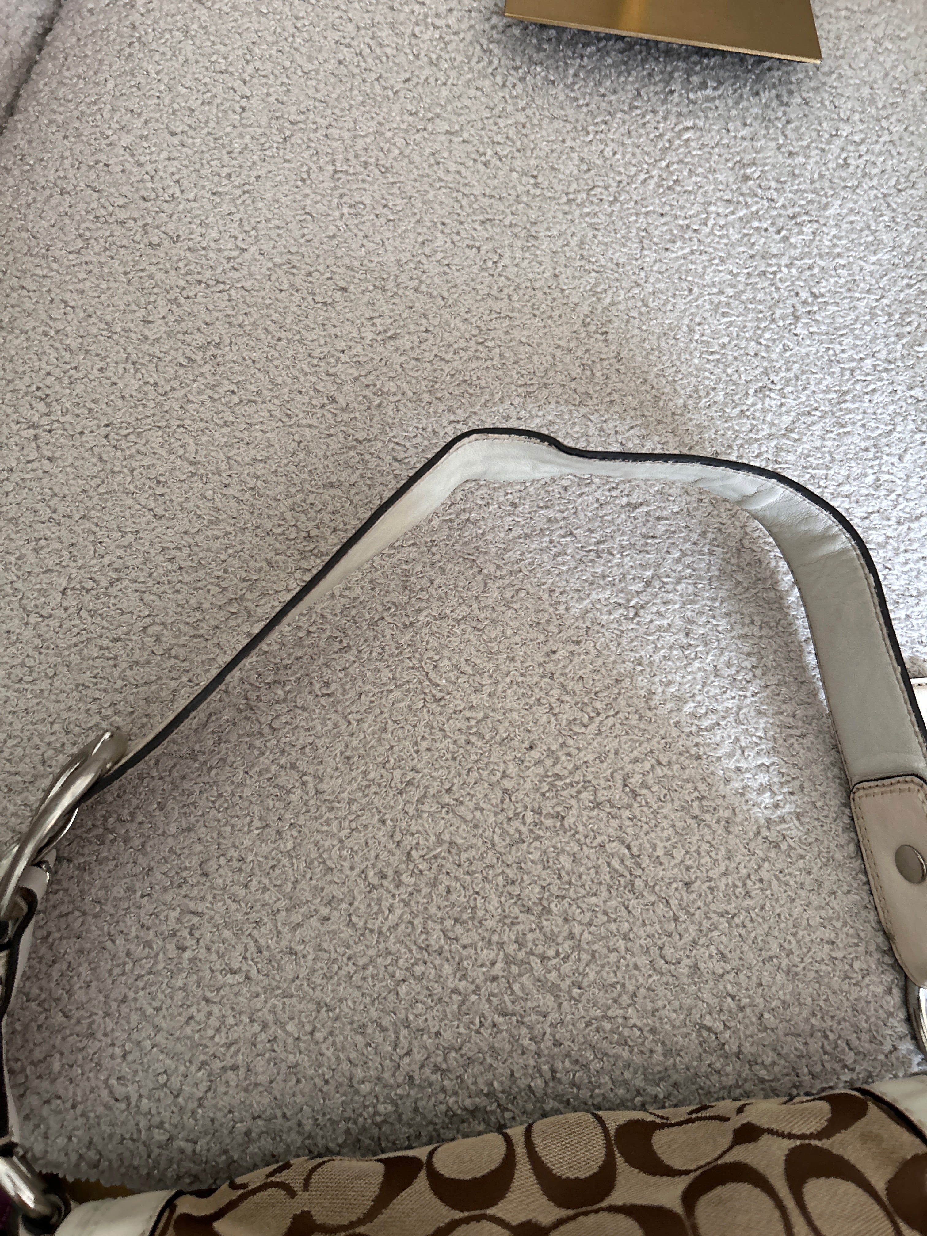 Vintage Coach flap shoulder bag