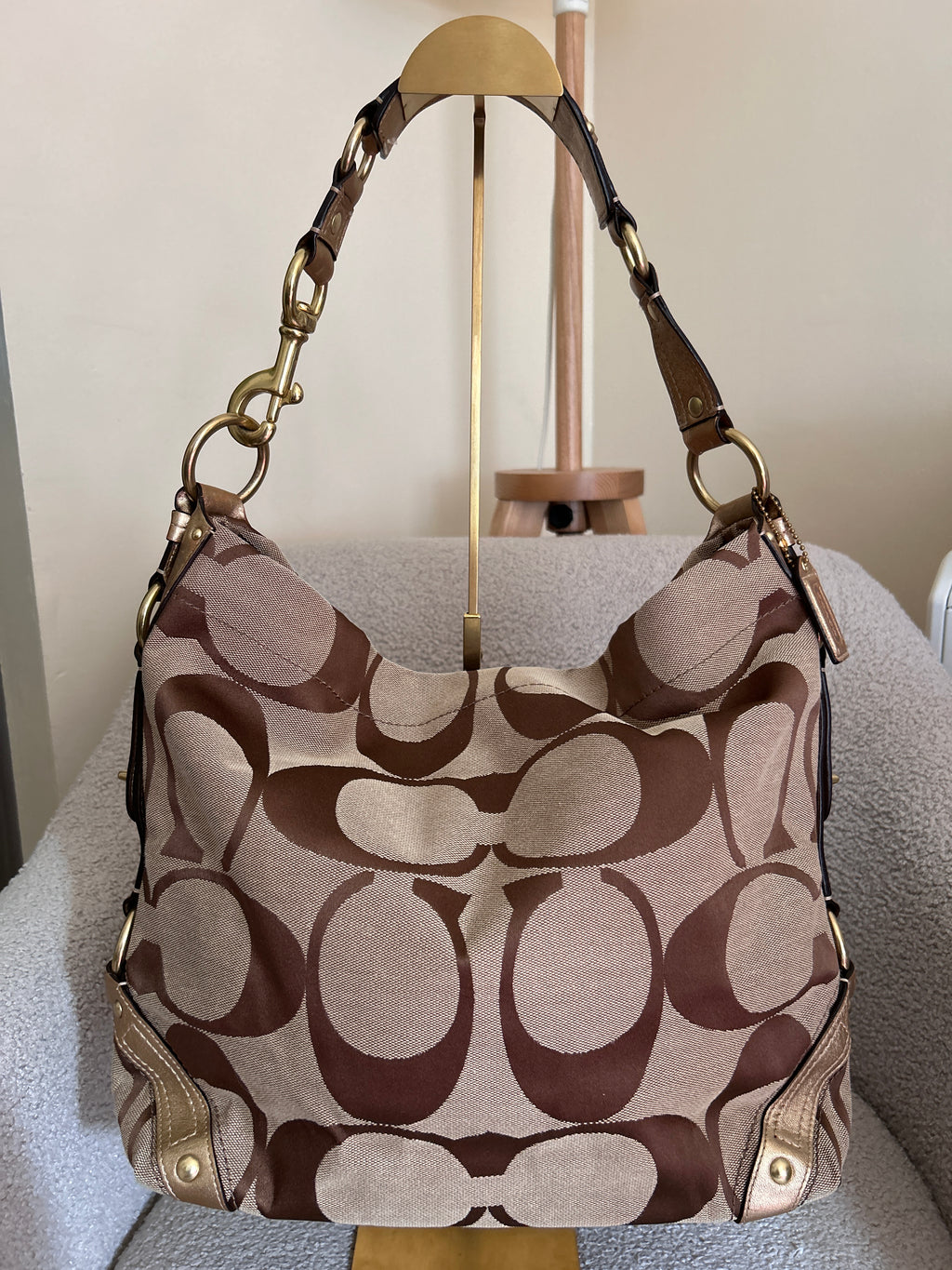Vintage Coach Carly large shoulder bag