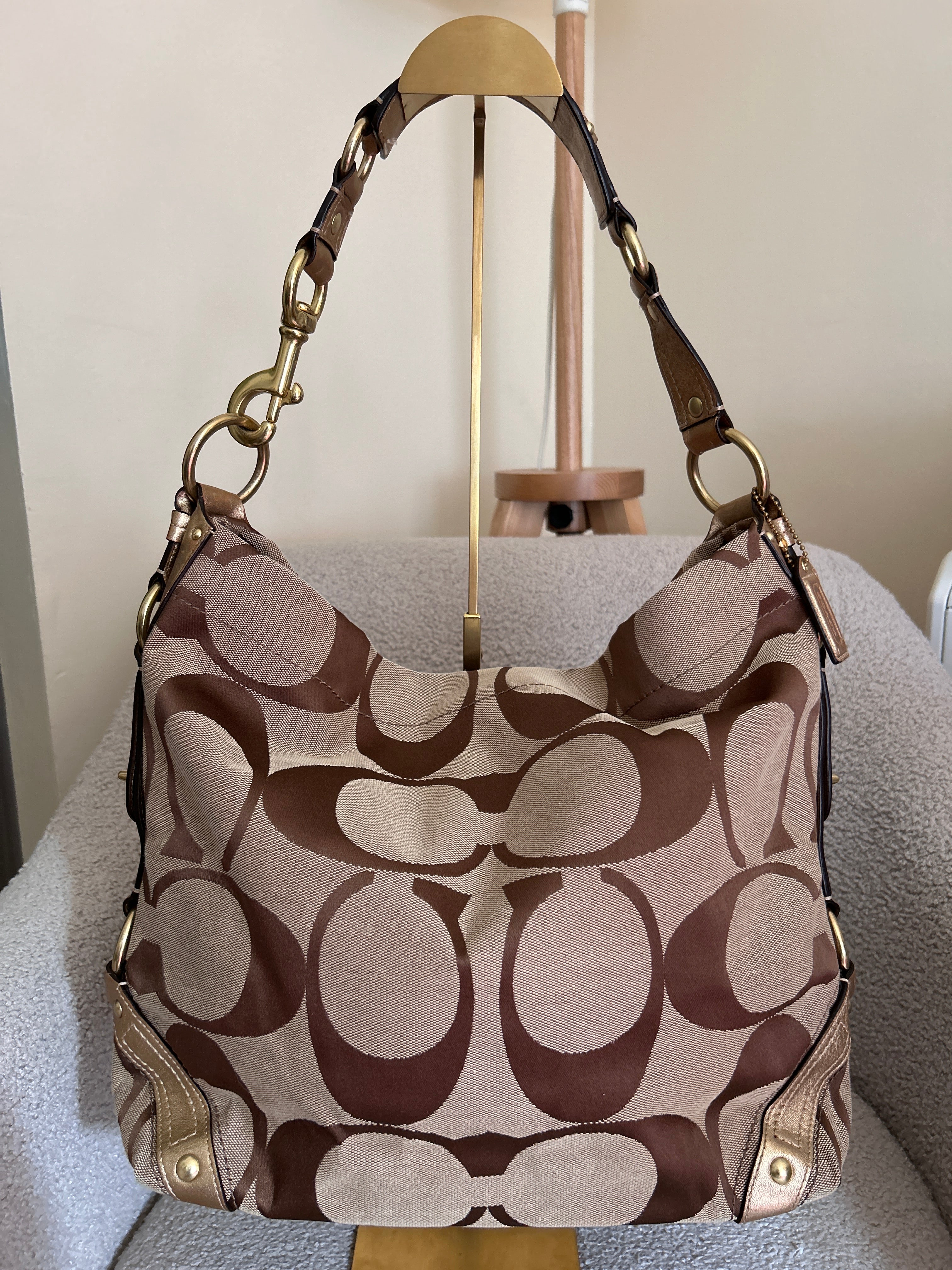 Vintage Coach Carly large shoulder bag