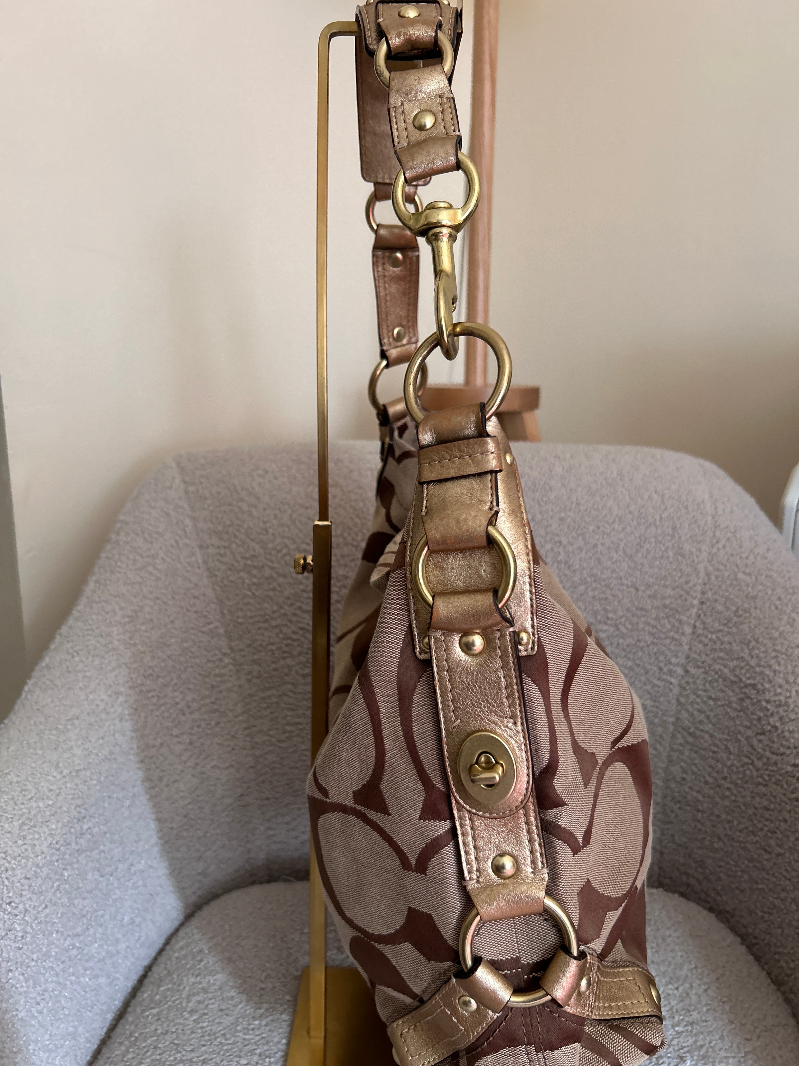 Vintage Coach Carly large shoulder bag