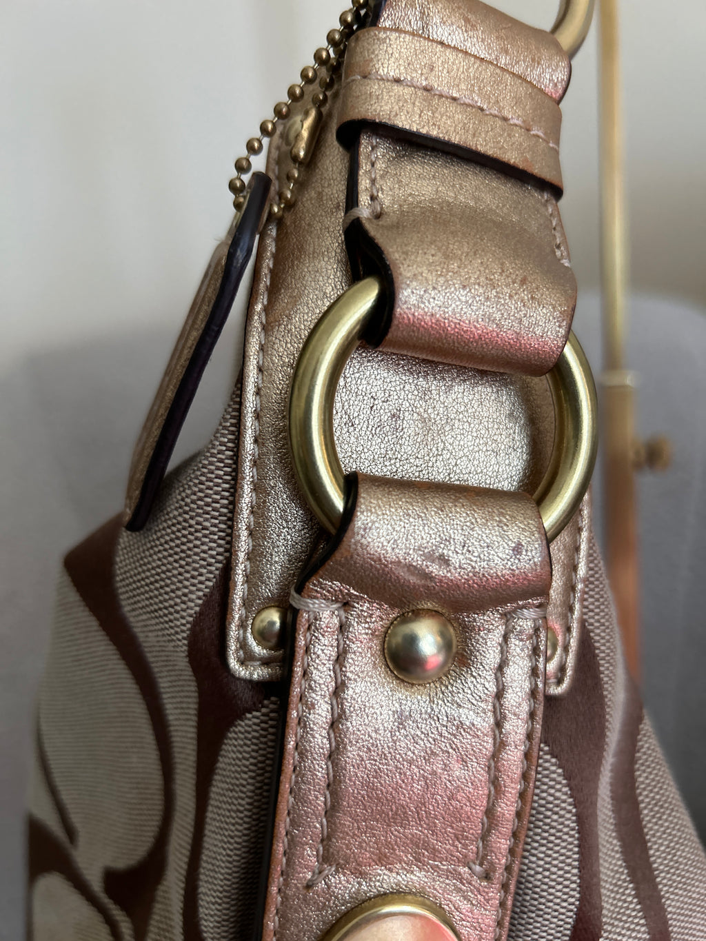 Vintage Coach Carly large shoulder bag