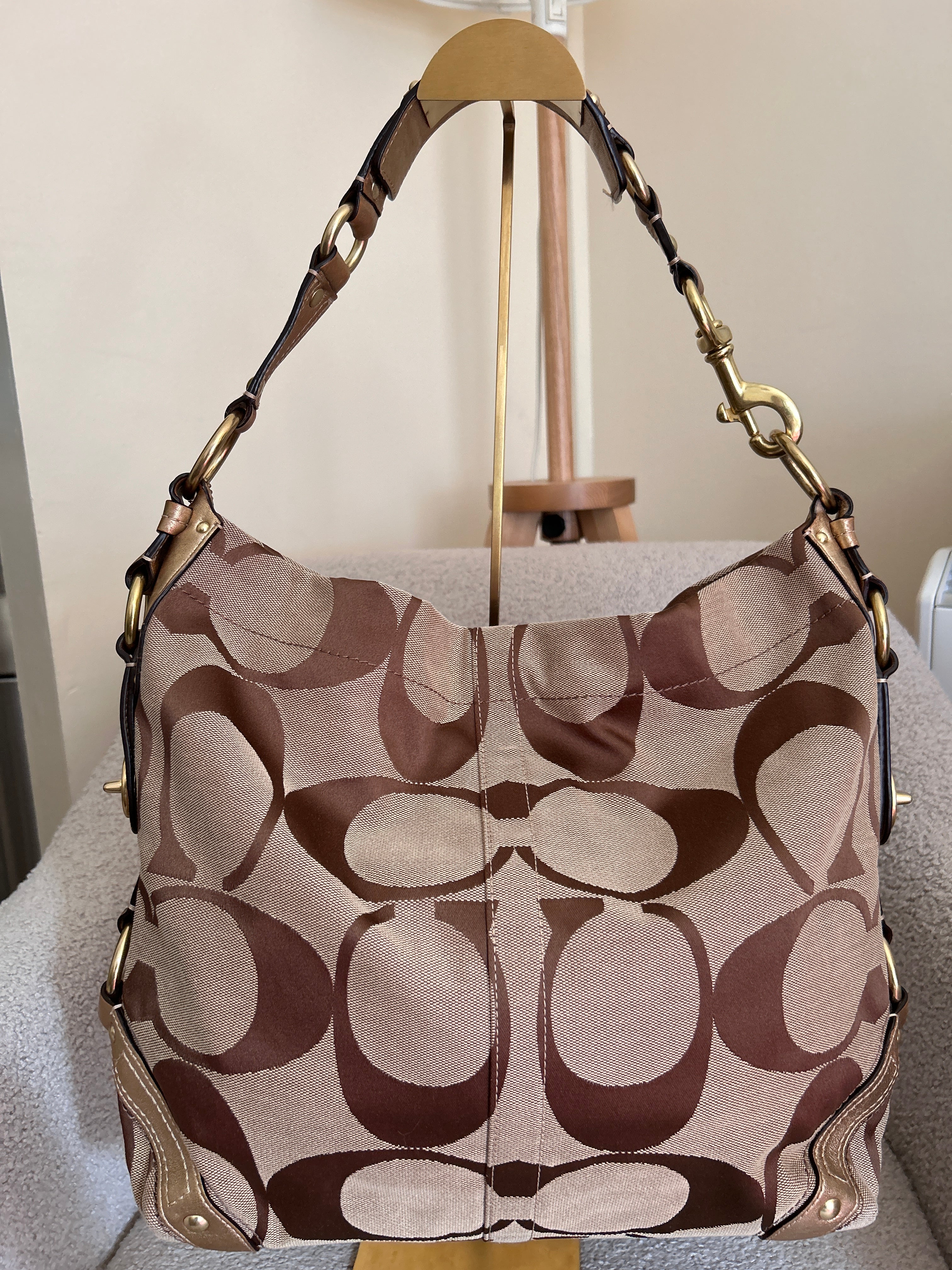 Vintage Coach Carly large shoulder bag
