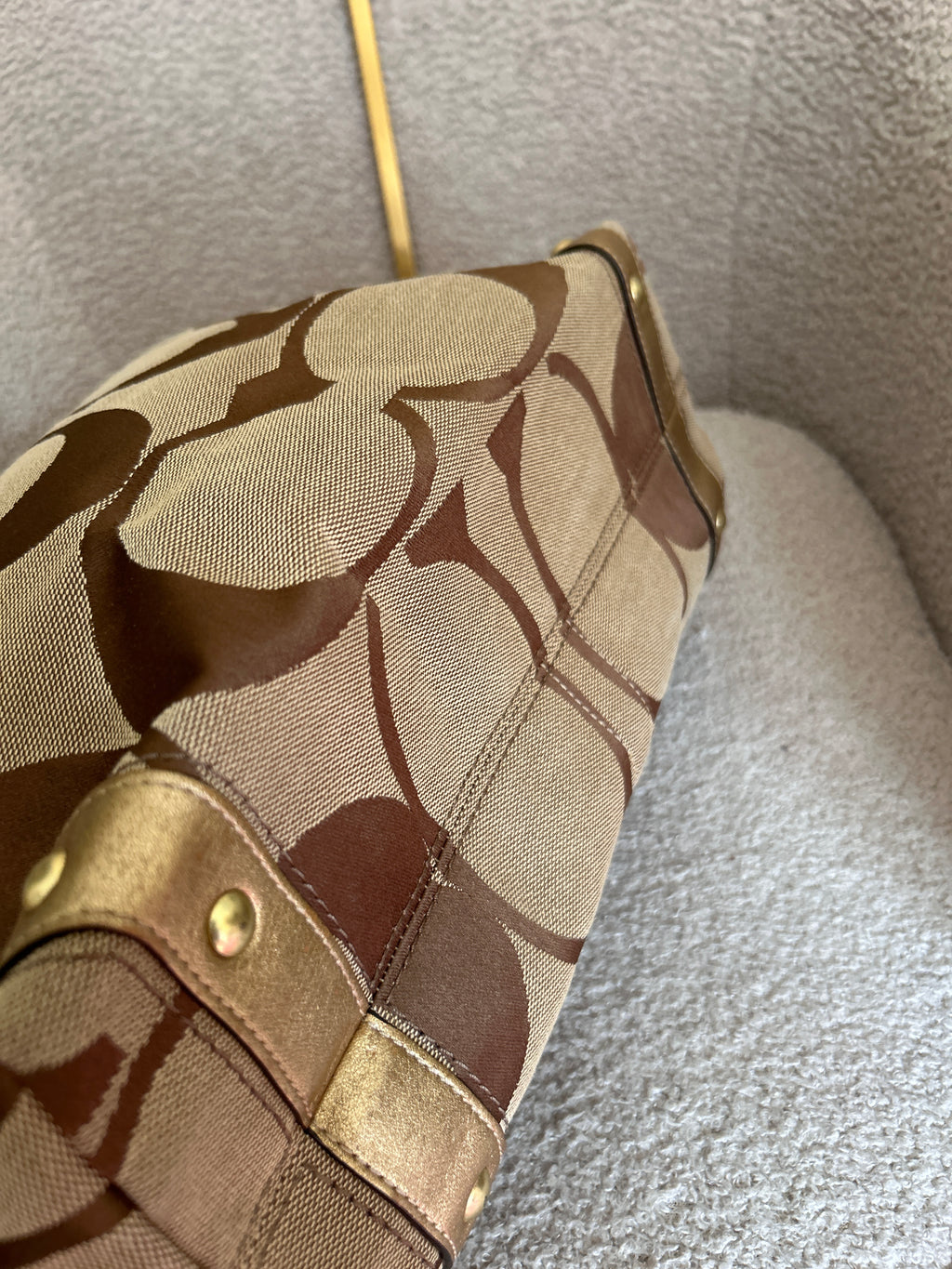 Vintage Coach Carly large shoulder bag