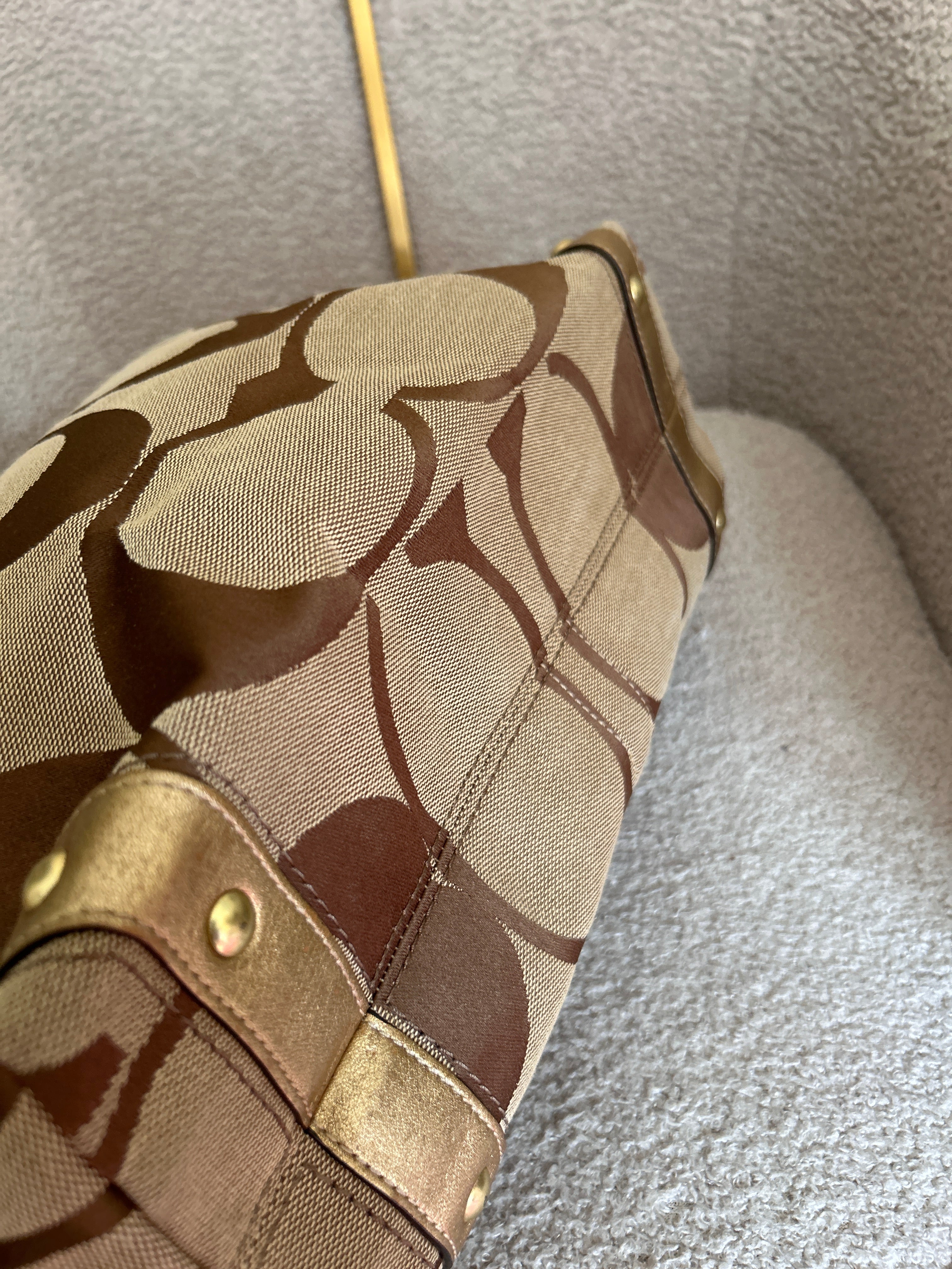 Vintage Coach Carly large shoulder bag