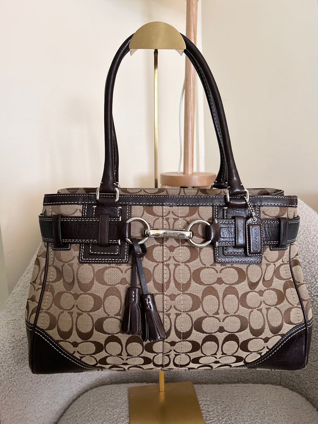 Vintage Coach Hamptons shoulder bag