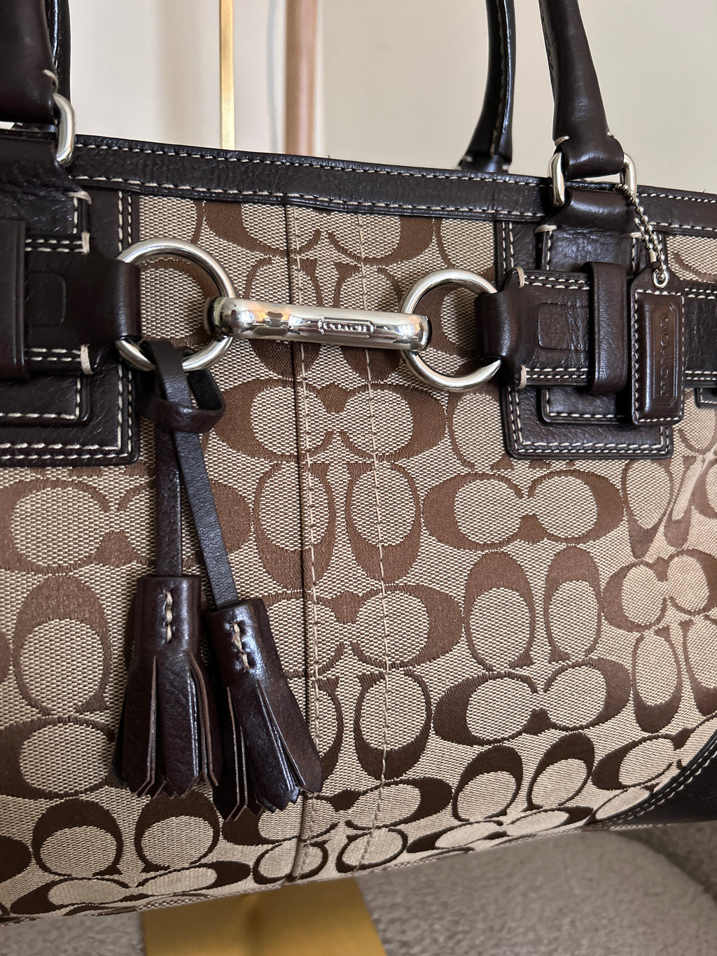 Vintage Coach Hamptons shoulder bag