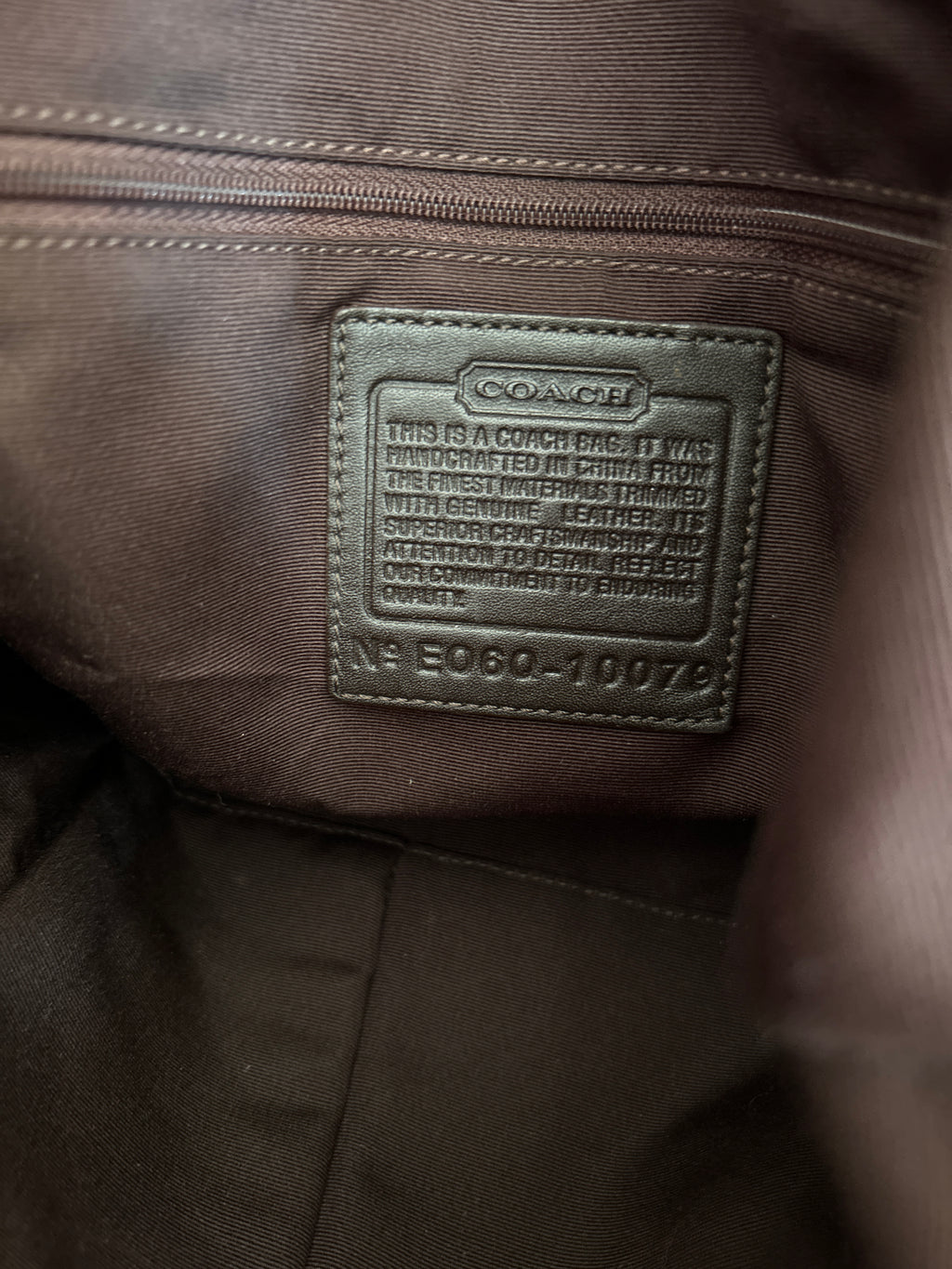 Vintage Coach Soho chocolate brown shoulder bag