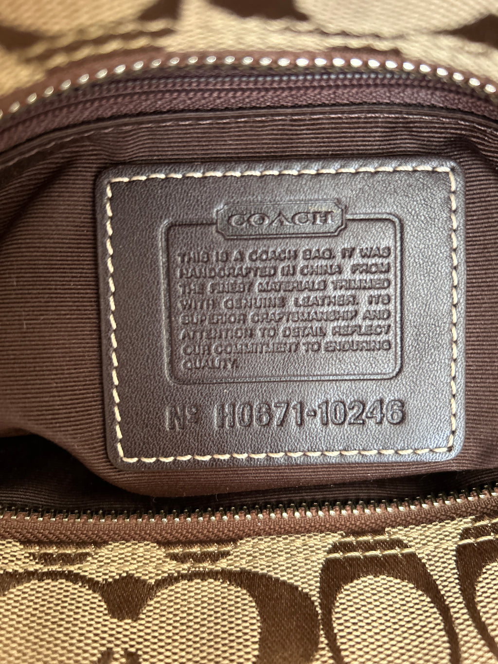 Vintage Coach Hamptons shoulder bag