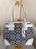 Vintage Coach Hamptons denim shoulder bag