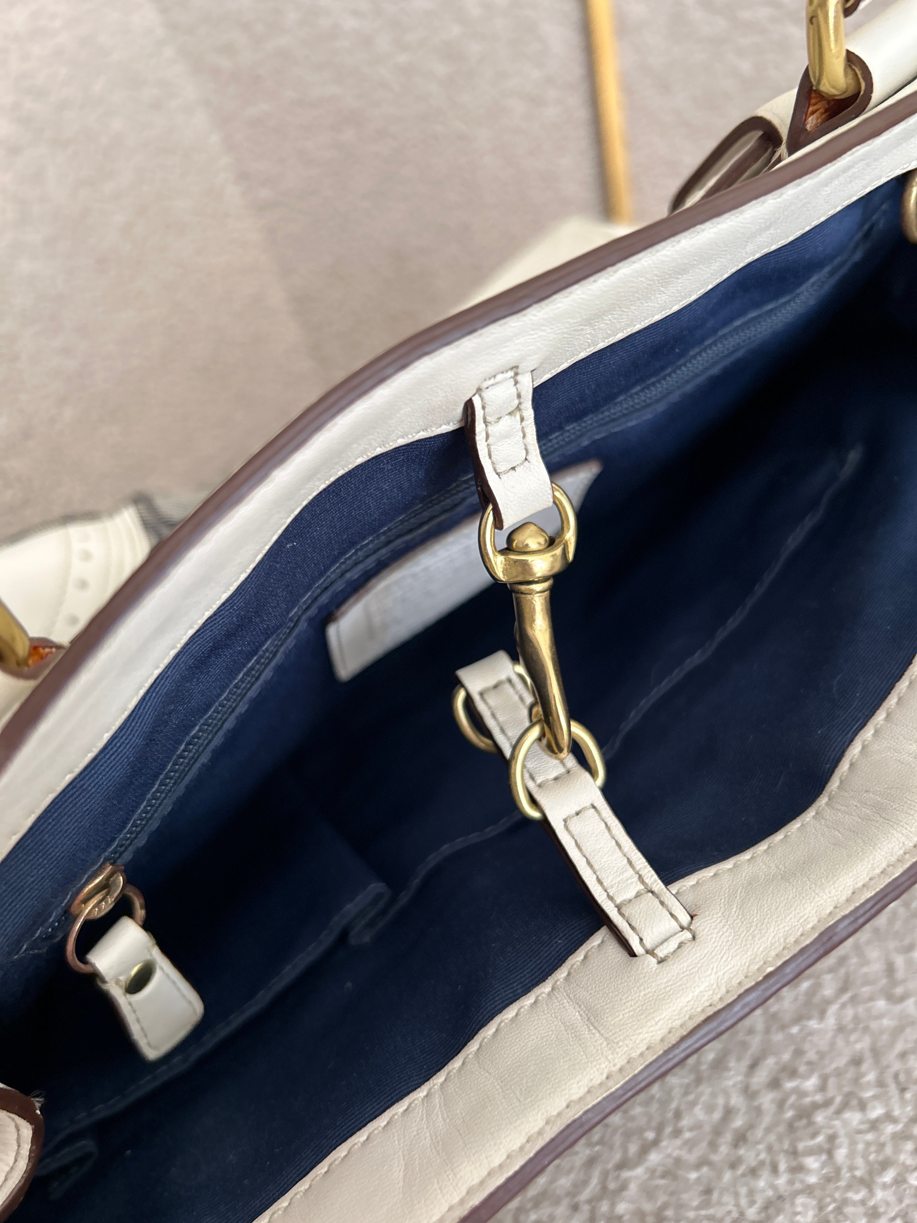 Vintage Coach Hamptons denim shoulder bag