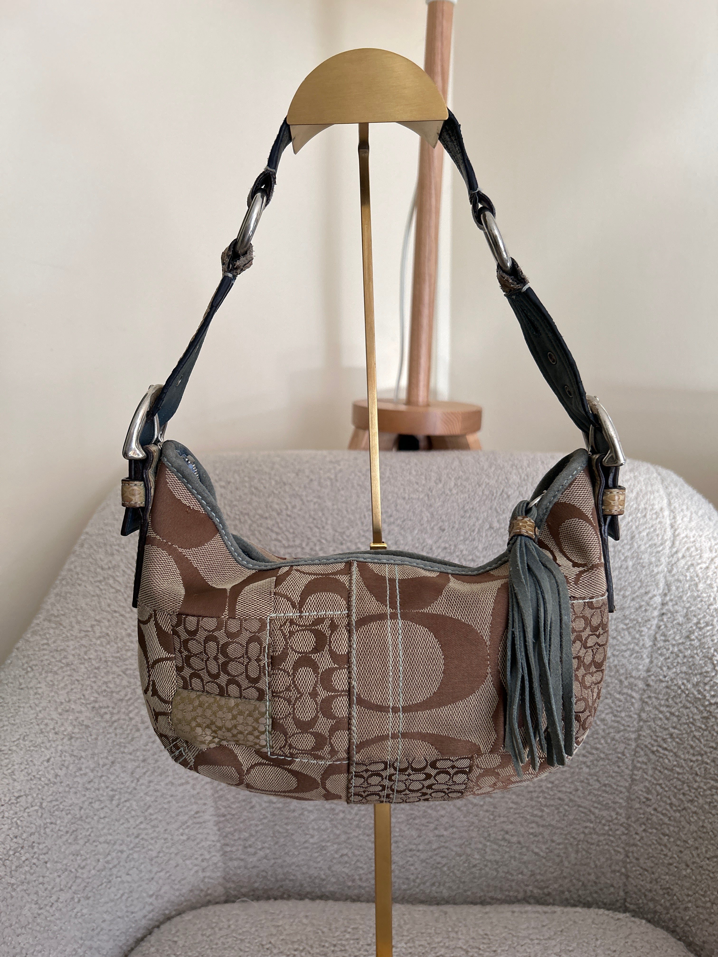 Vintage Coach Soho hobo patchwork shoulder bag