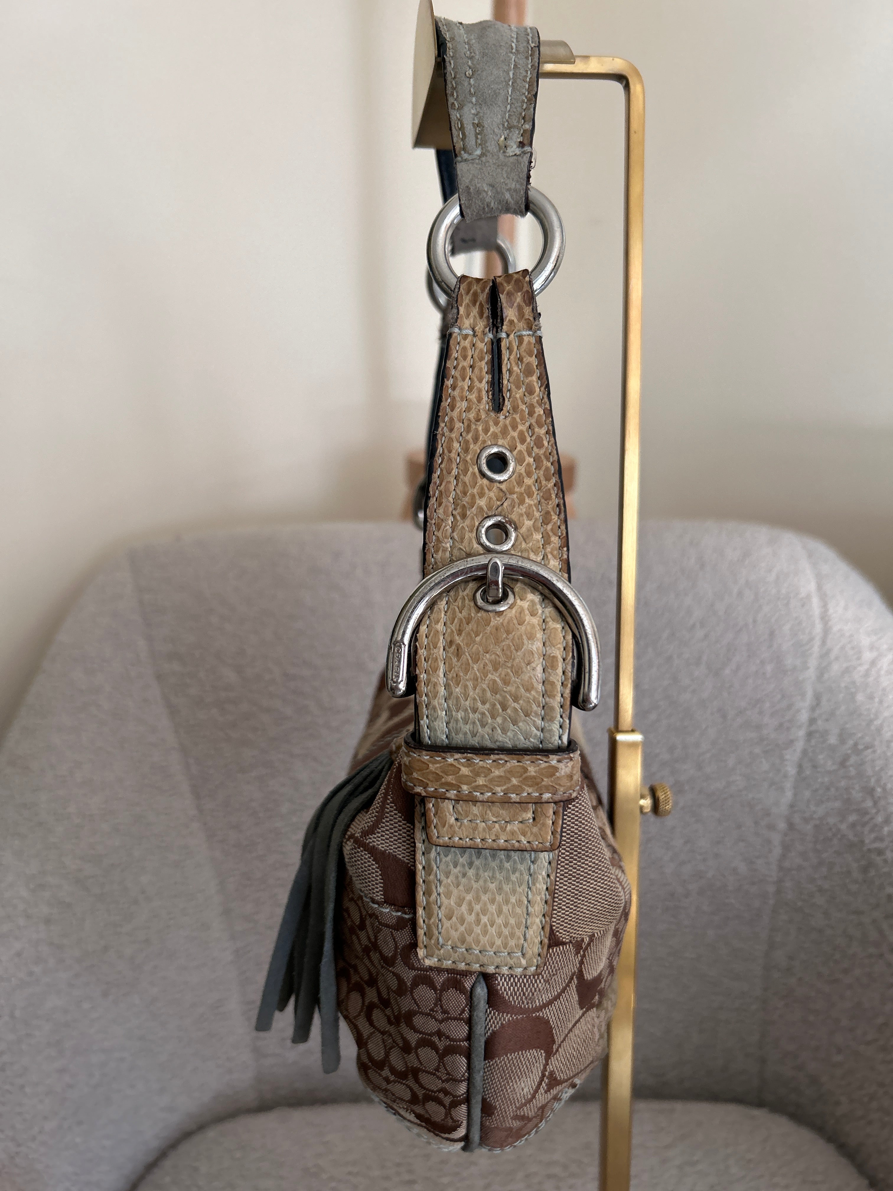 Vintage Coach Soho hobo patchwork shoulder bag