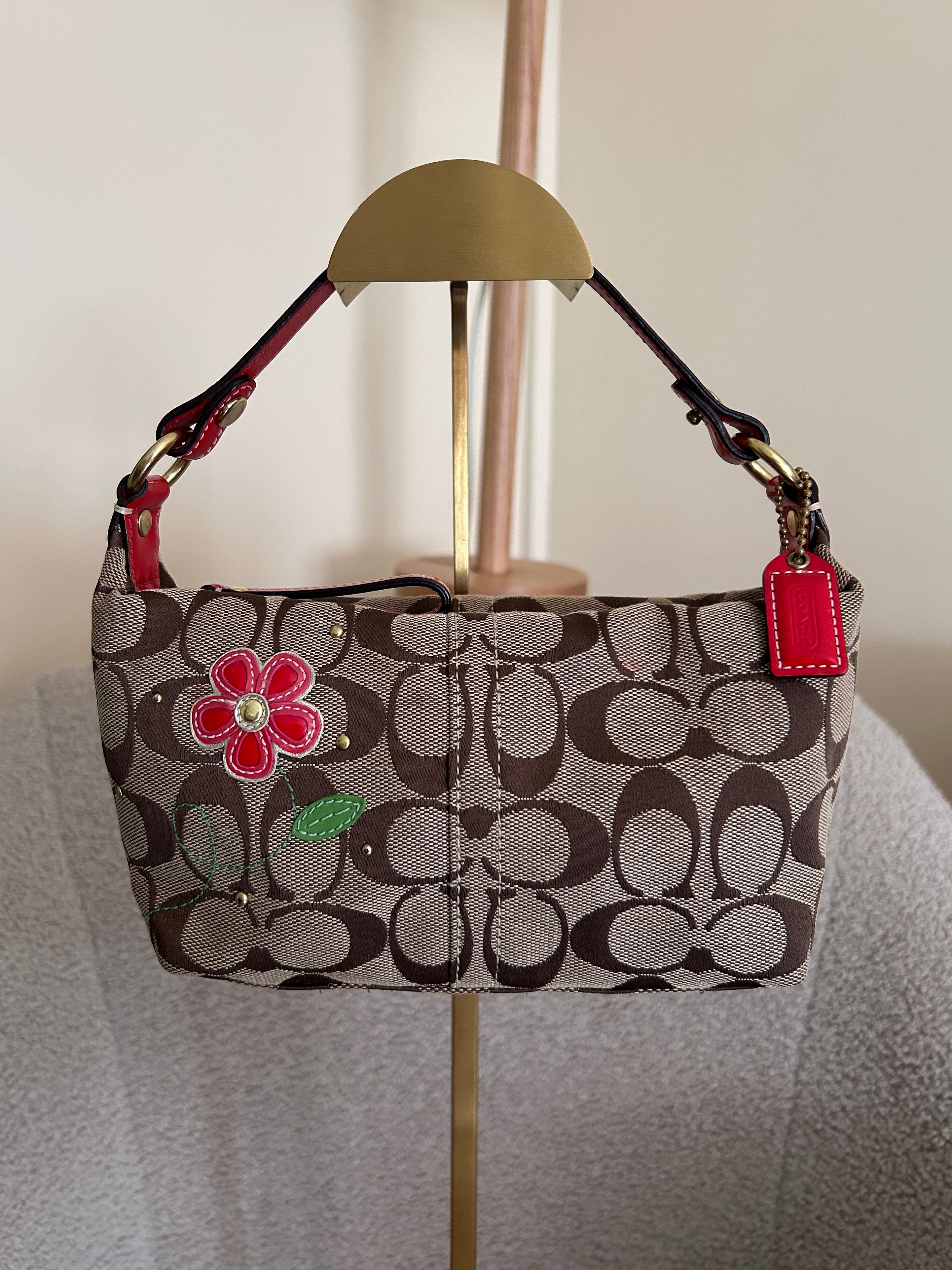 Vintage Coach flower mini bag
