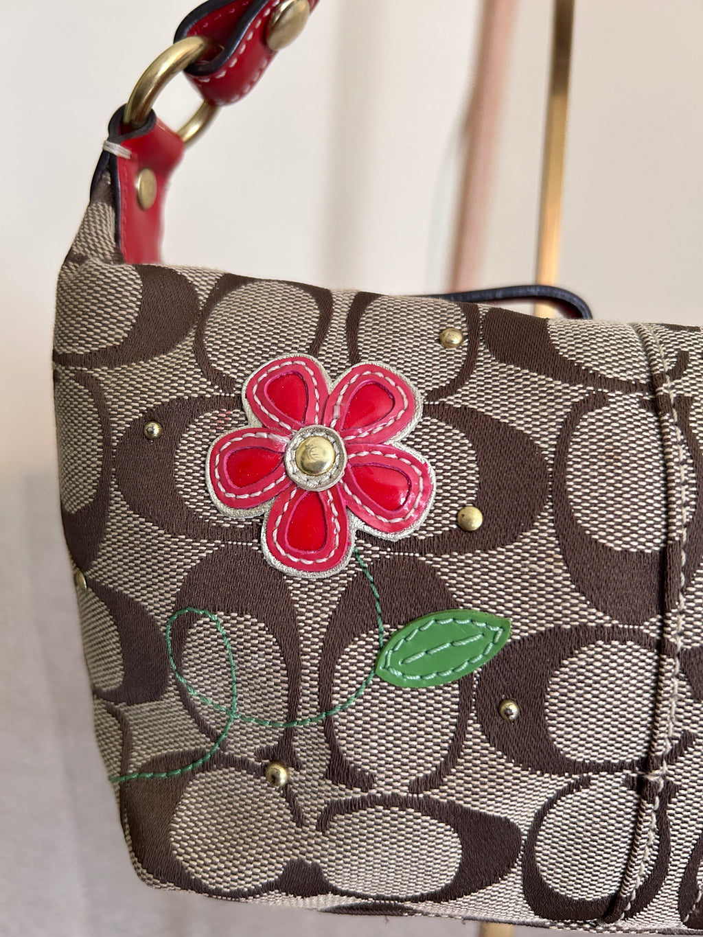 Vintage Coach flower mini bag