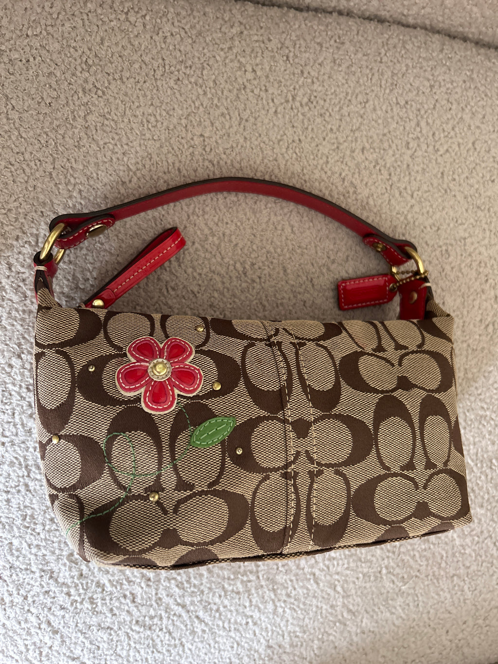 Vintage Coach flower mini bag