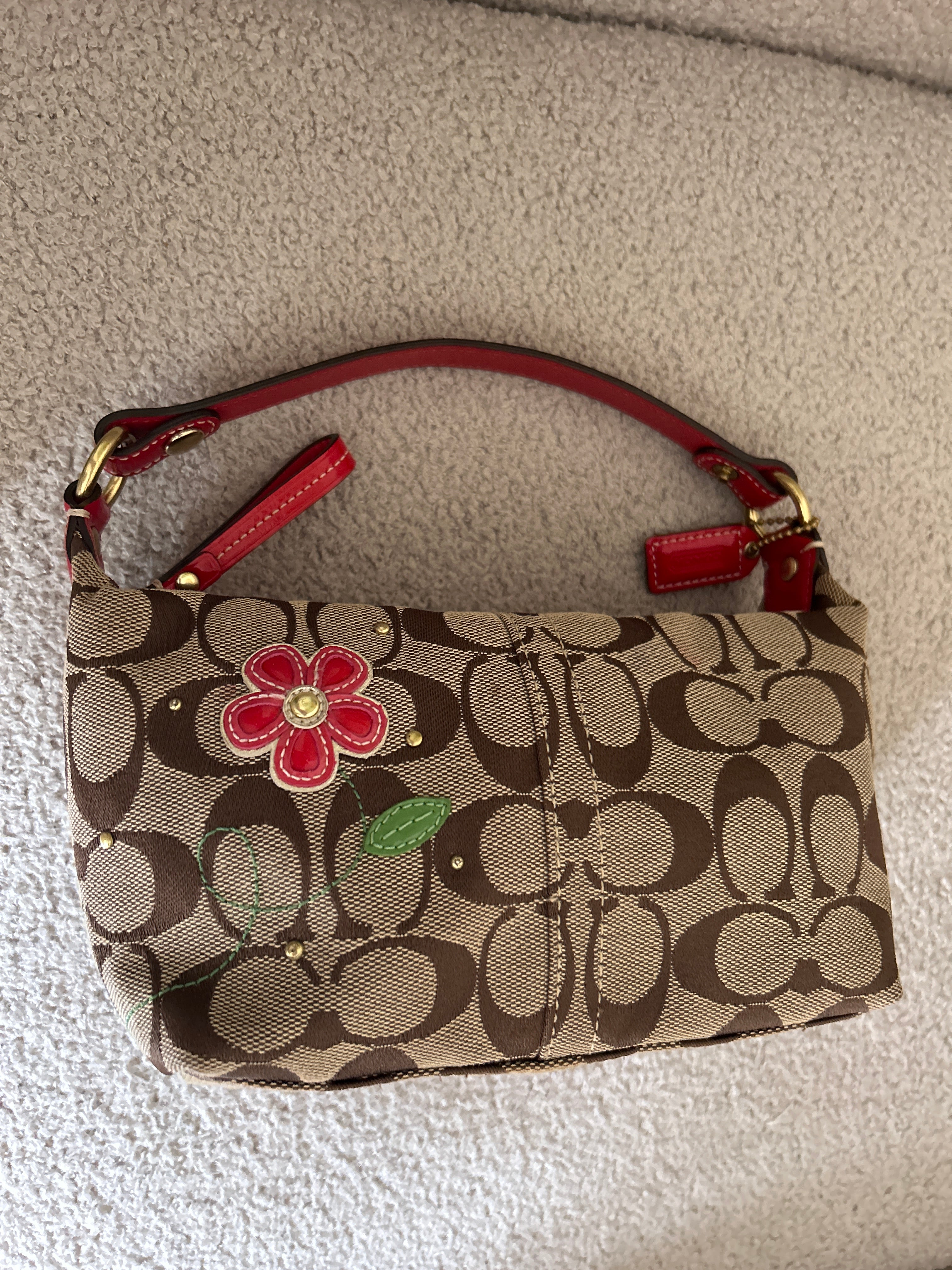Vintage Coach flower mini bag