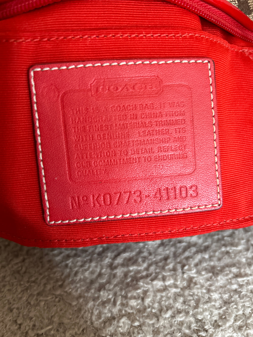 Vintage Coach flower mini bag