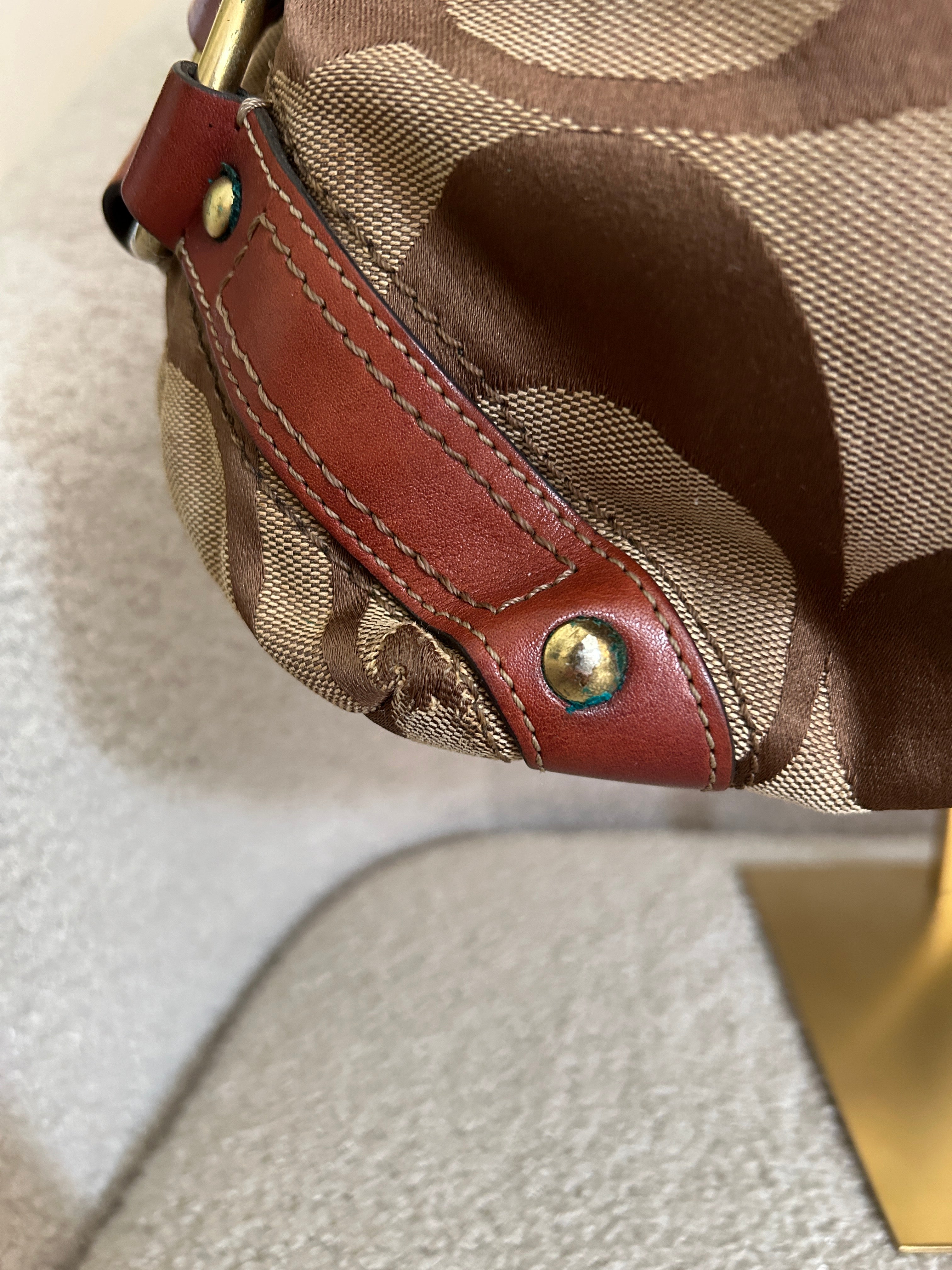 Vintage Coach Carly large shoulder bag