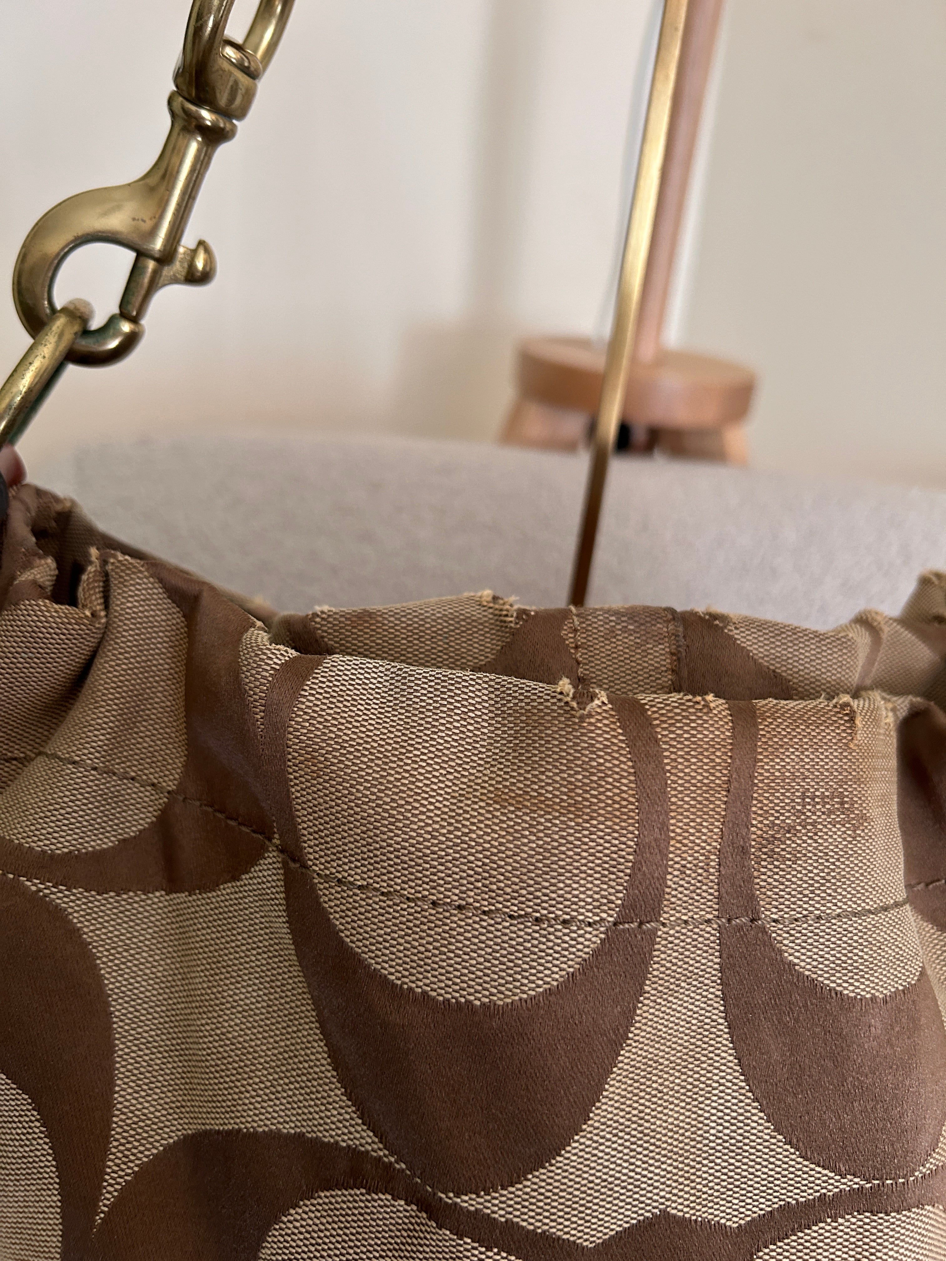 Vintage Coach Carly large shoulder bag
