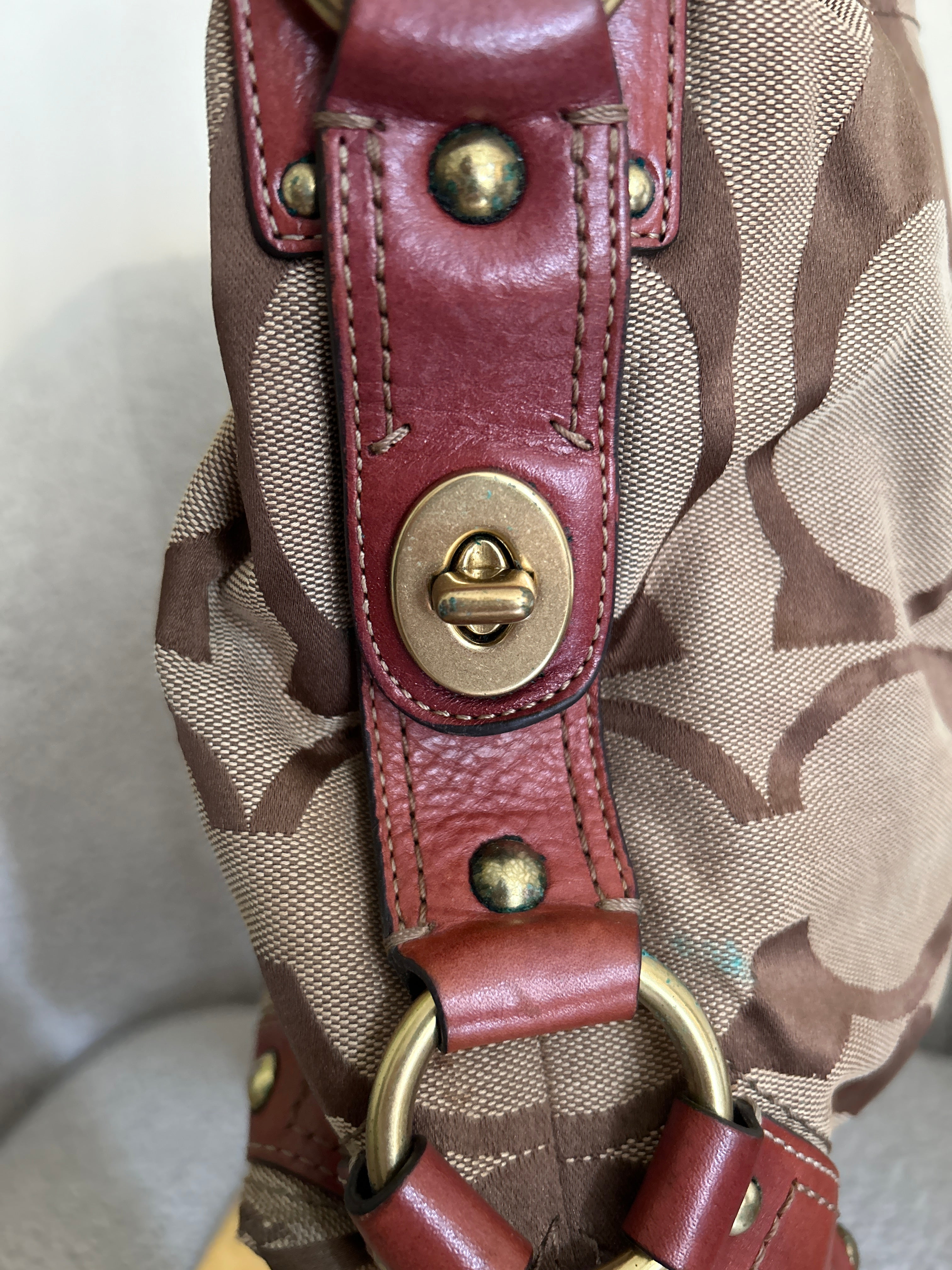 Vintage Coach Carly large shoulder bag