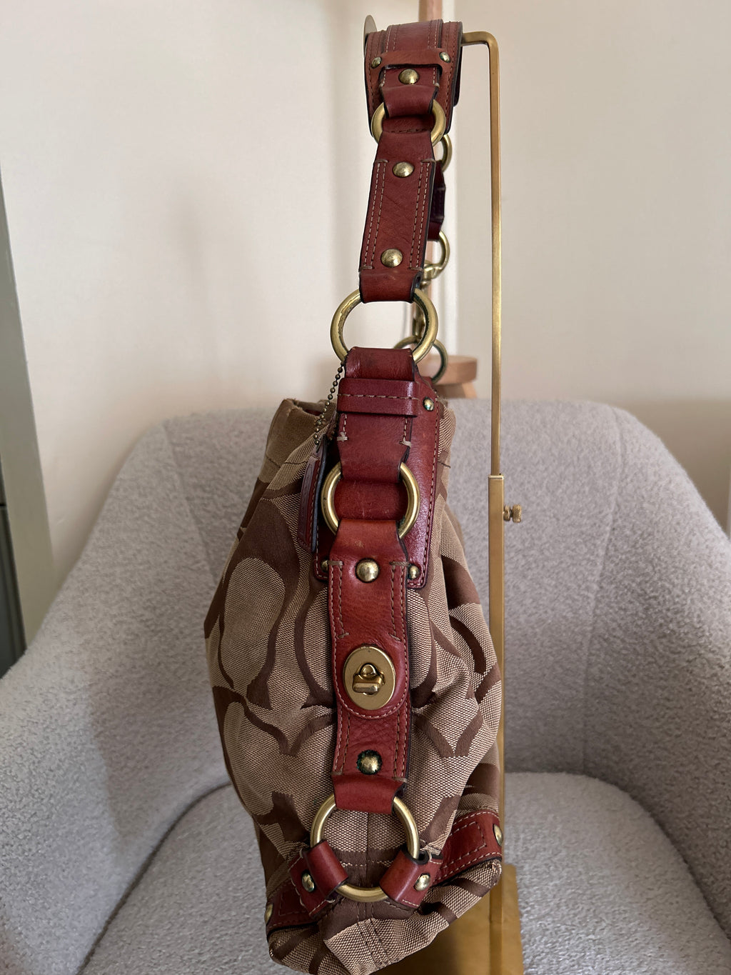 Vintage Coach Carly large shoulder bag