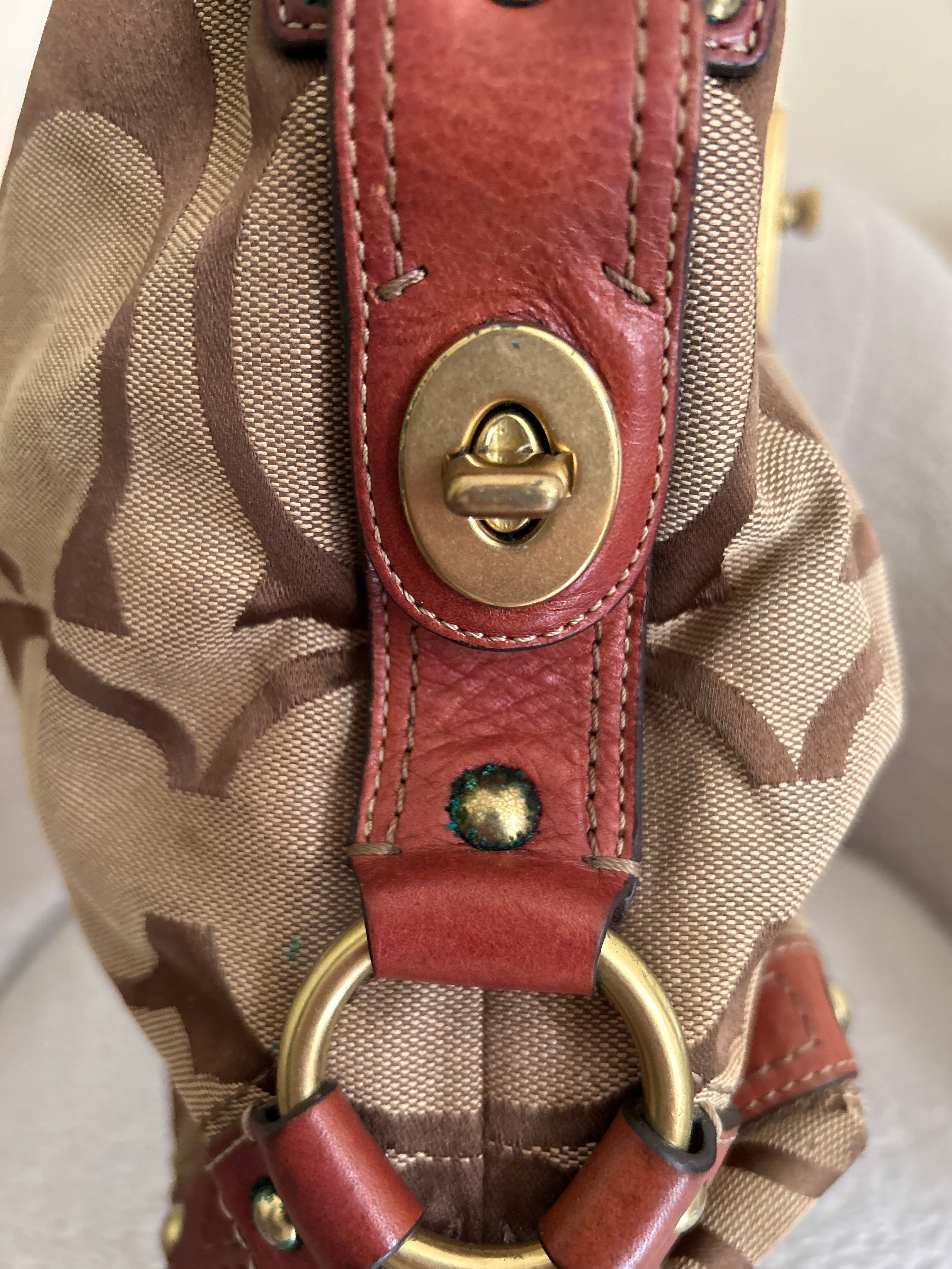 Vintage Coach Carly large shoulder bag